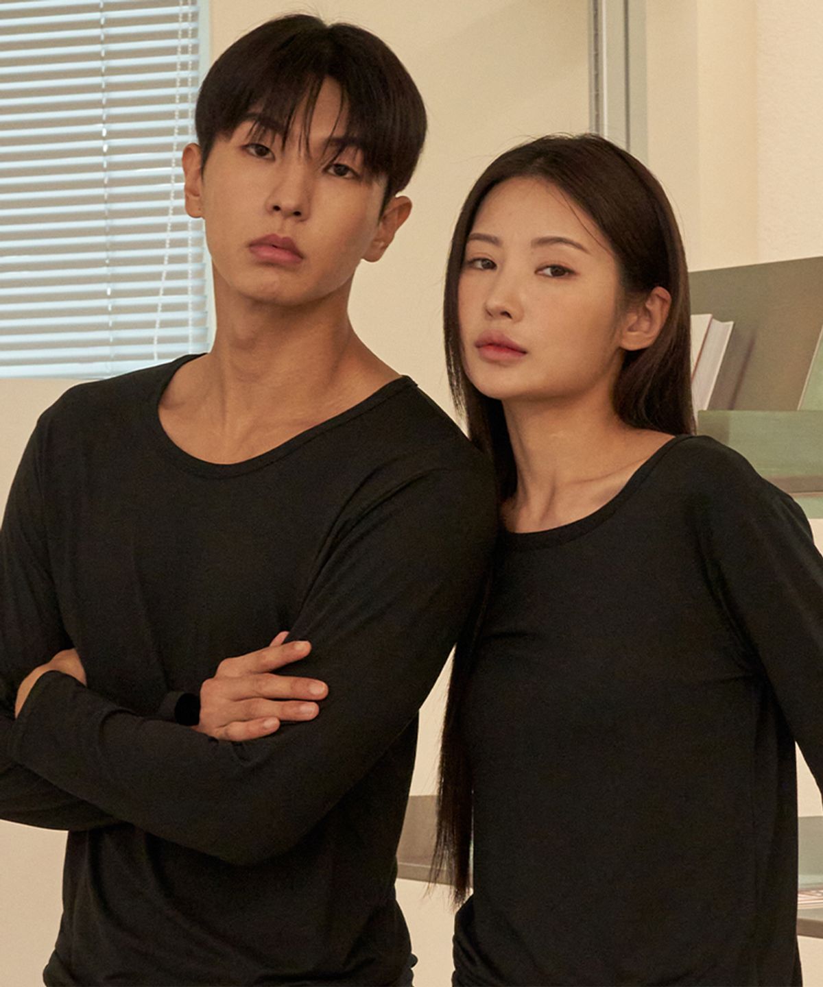 도씨(DOSSY) [2PACK] 히트올 극세사 발열내의 상하의세트 D9015
