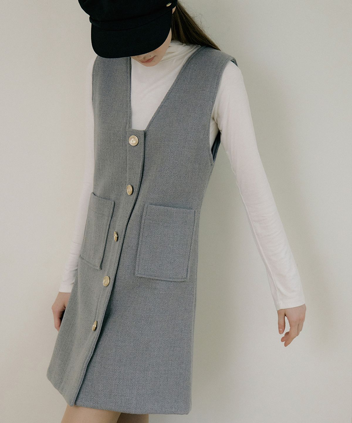 리올그(REORG) EOT LAYERED WOOL MINI OPS GRAY