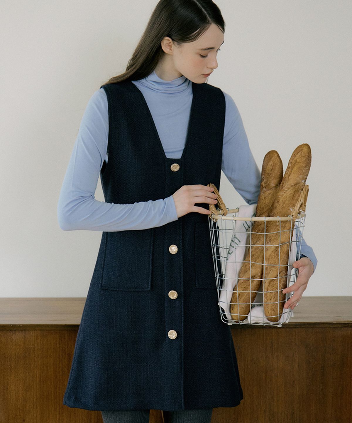 리올그(REORG) EOT LAYERED WOOL MINI OPS NAVY