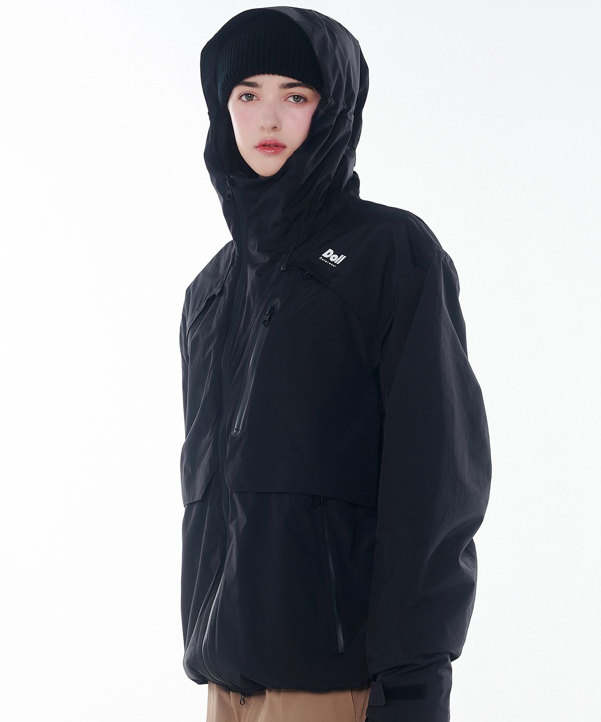 돌아우터웨어(DOLL OUTERWEAR) 2425 아르떼 보드복 자켓 블랙 남녀공용
