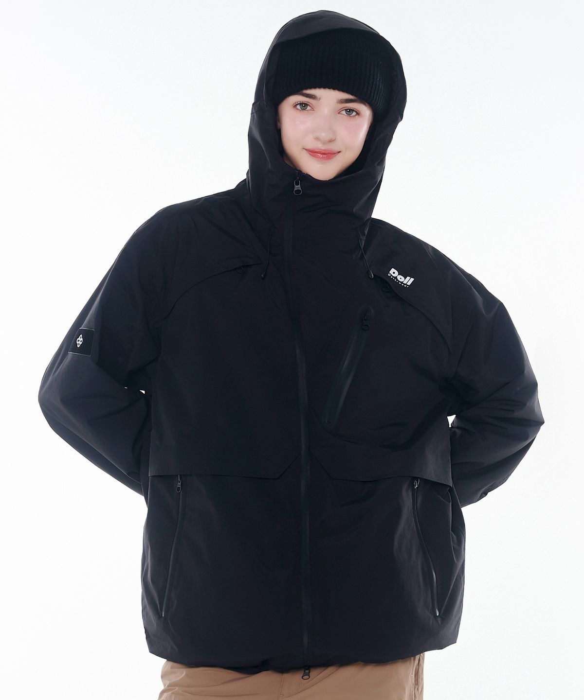 돌아우터웨어(DOLL OUTERWEAR) 2425 아르떼 보드복 자켓 블랙 남녀공용