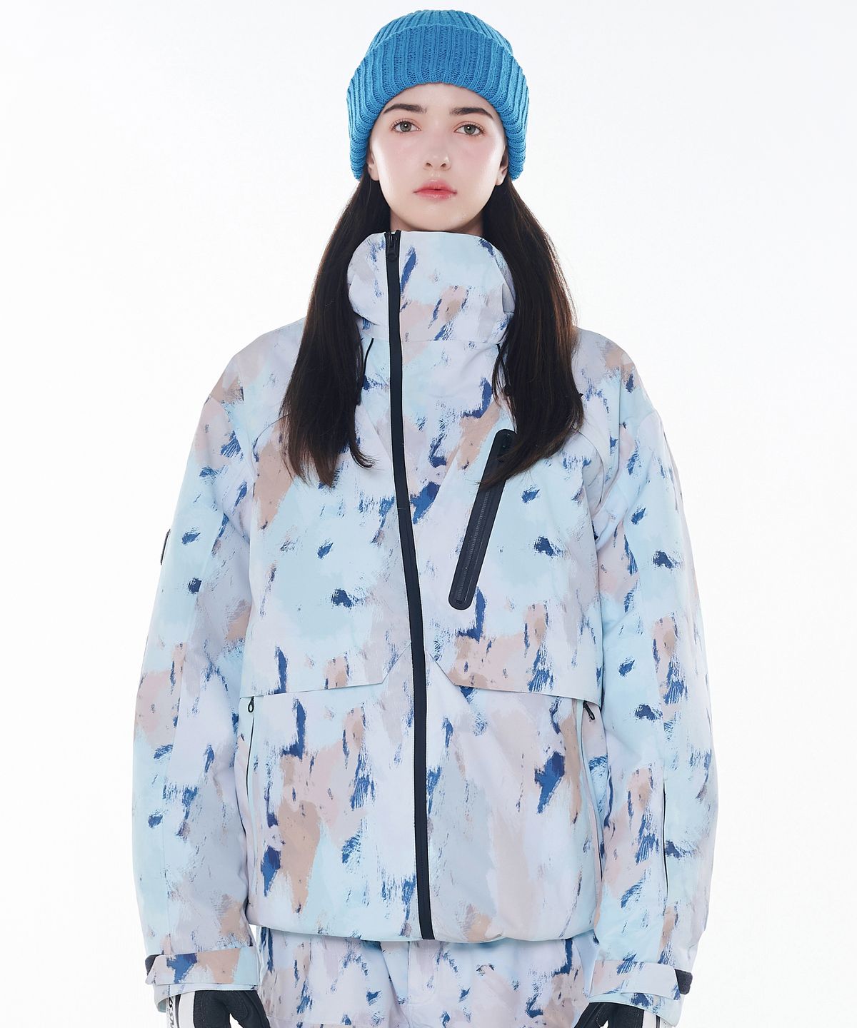 돌아우터웨어(DOLL OUTERWEAR) 2425 아르떼 보드복 자켓 블루 카모 남녀공용