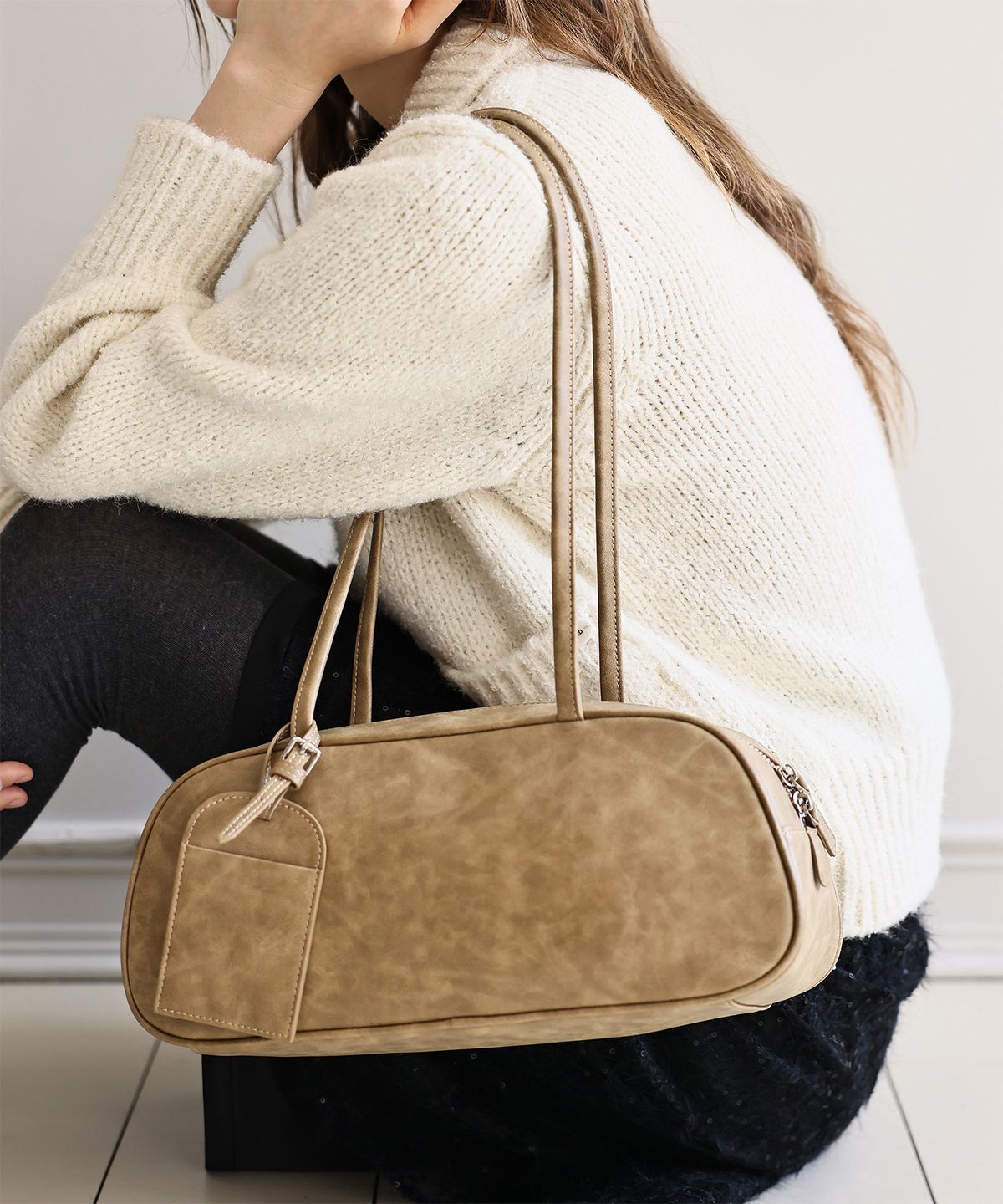 앤니즈(ANDNEEDS) Posy shoulder bag (camel)