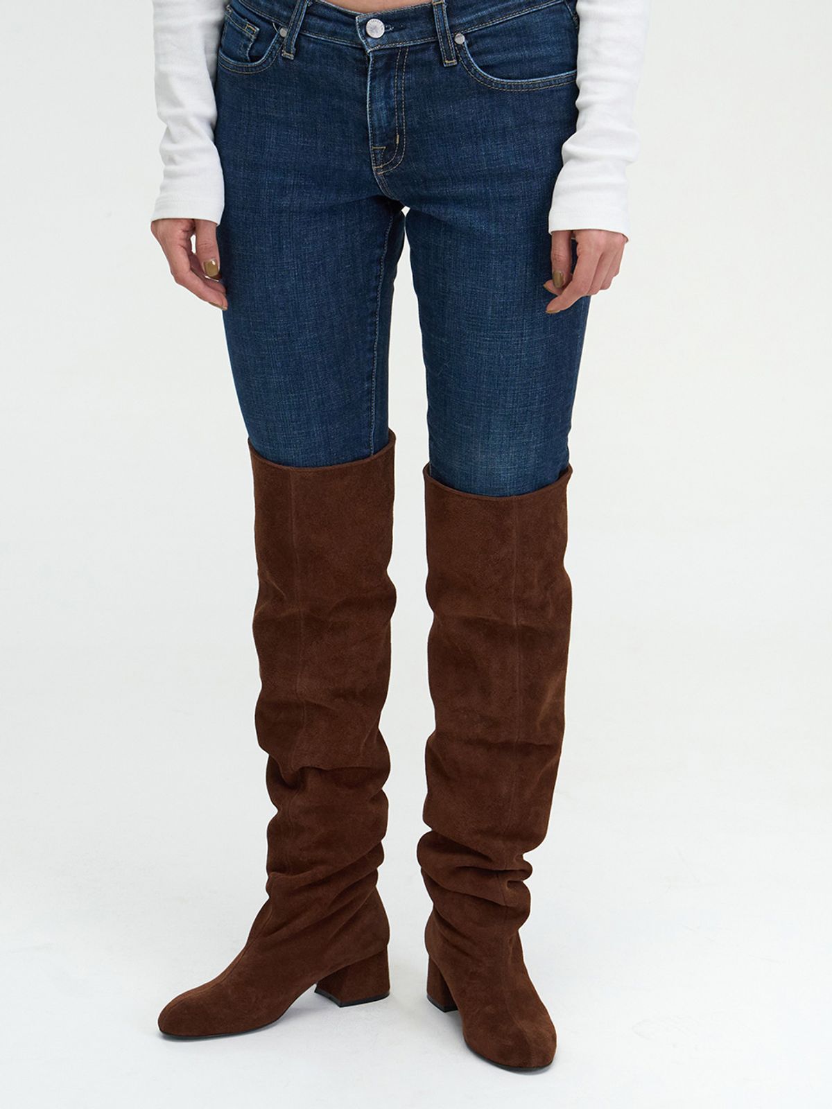 더조히(THE JOHI) Vintage Knee-High Boots_2.5CM, 5CM
