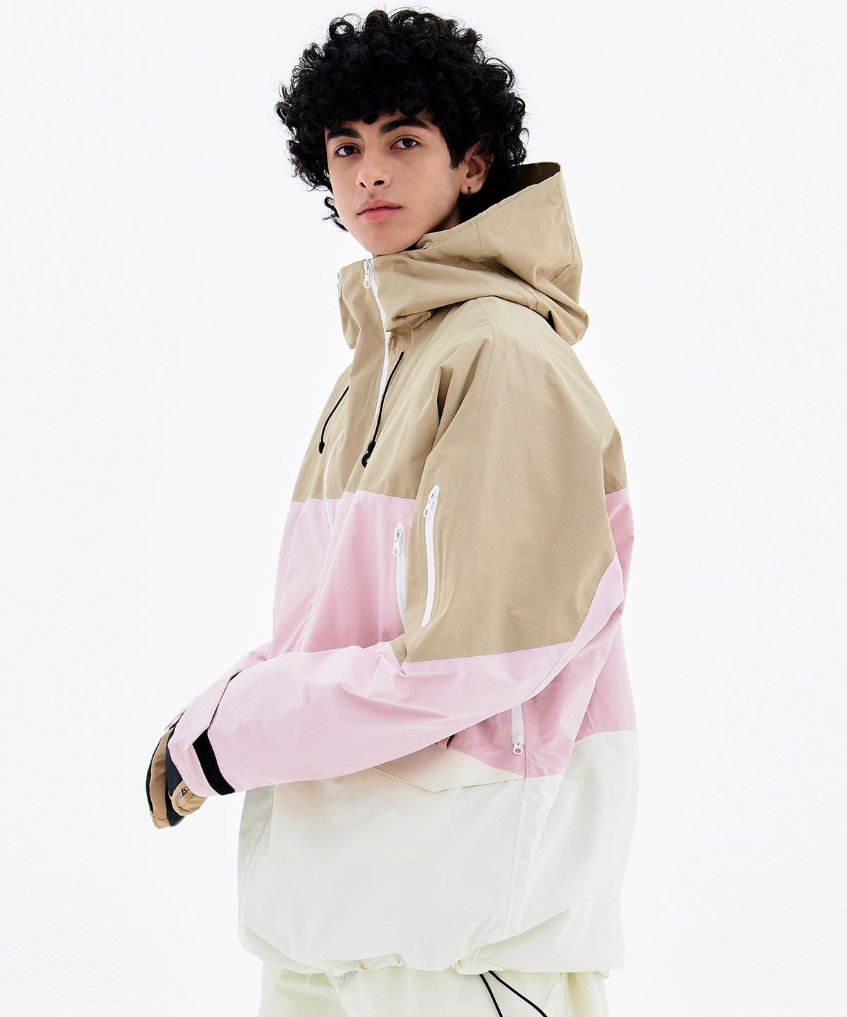 돌아우터웨어(DOLL OUTERWEAR) 2425 악티보 보드복 자켓 베이지/핑크 남녀공용