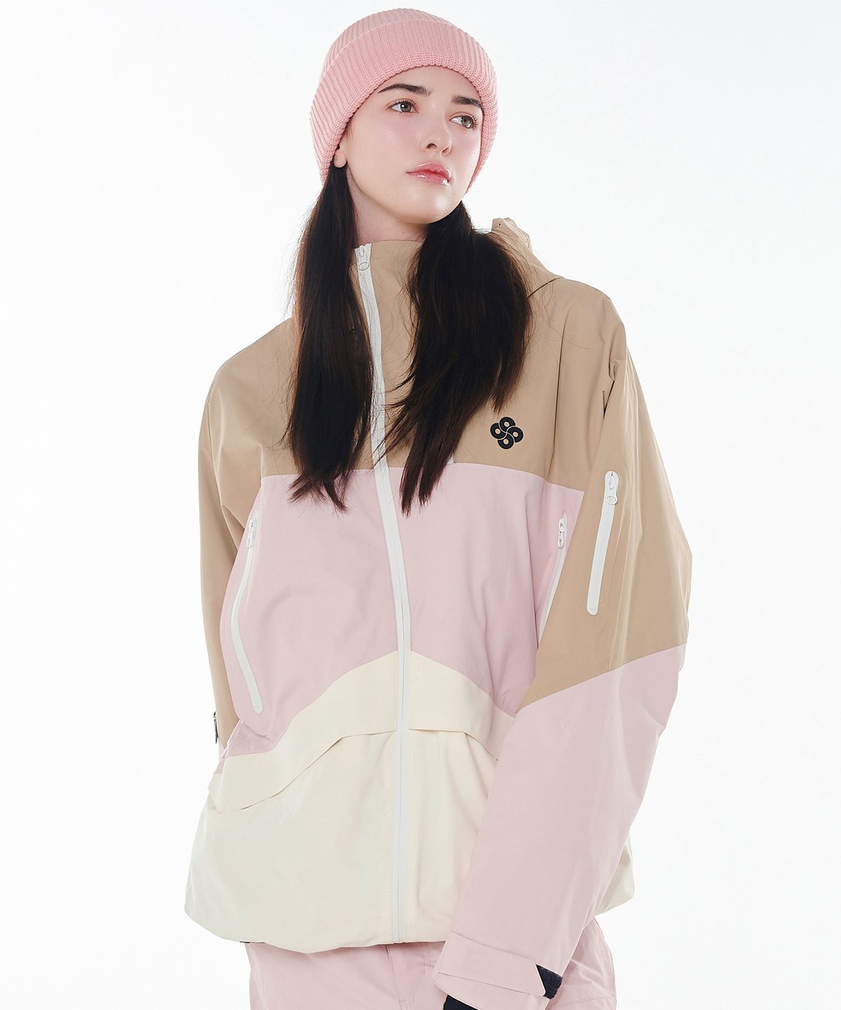 돌아우터웨어(DOLL OUTERWEAR) 2425 악티보 보드복 자켓 베이지/핑크 남녀공용