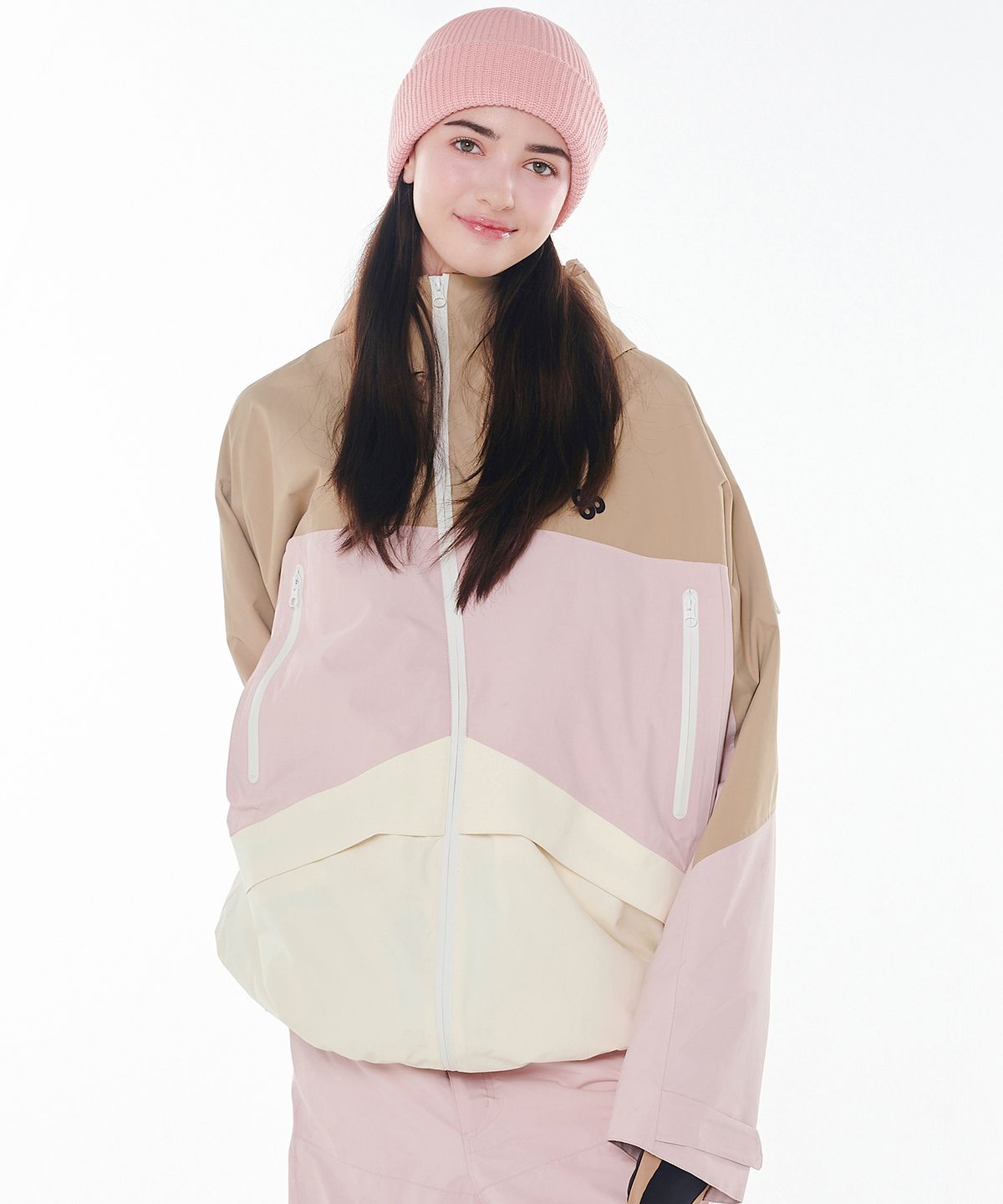 돌아우터웨어(DOLL OUTERWEAR) 2425 악티보 보드복 자켓 베이지/핑크 남녀공용