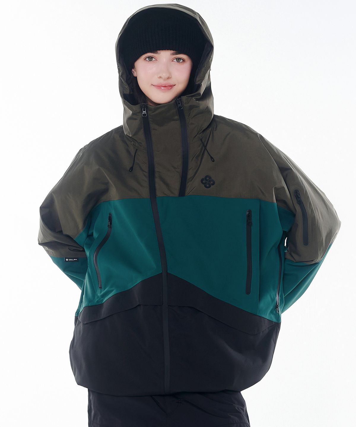 돌아우터웨어(DOLL OUTERWEAR) 2425 악티보 보드복 자켓 카키/그린 남녀공용