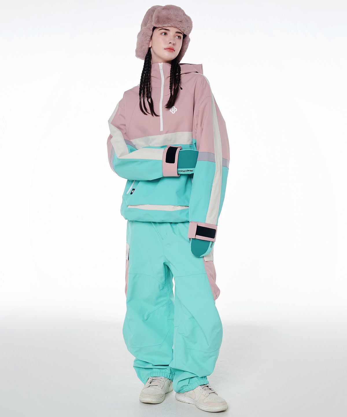 돌아우터웨어(DOLL OUTERWEAR) 2425 벨로 자켓&팬츠 보드복 세트 민트 남녀공용