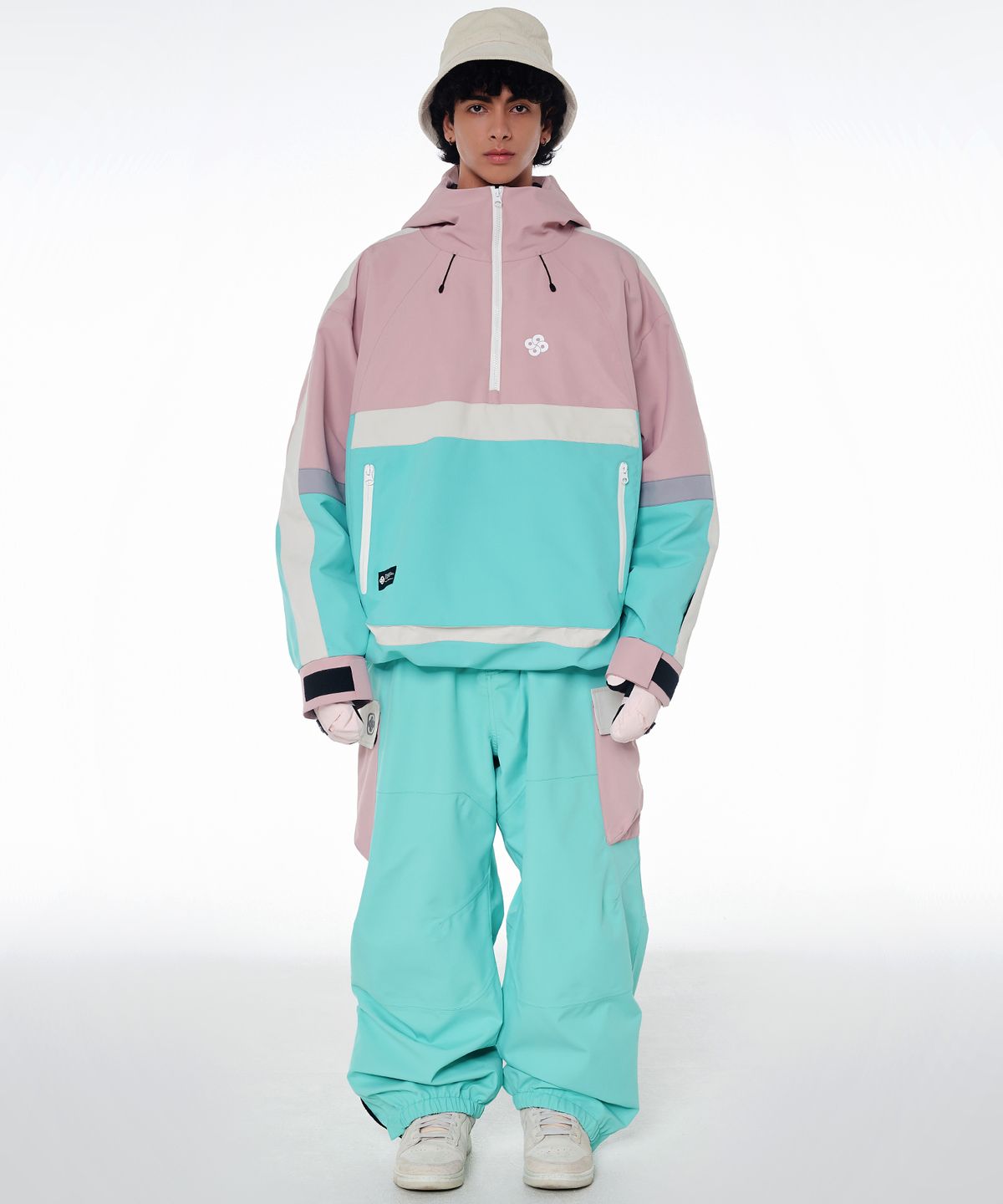 돌아우터웨어(DOLL OUTERWEAR) 2425 벨로 자켓&팬츠 보드복 세트 민트 남녀공용