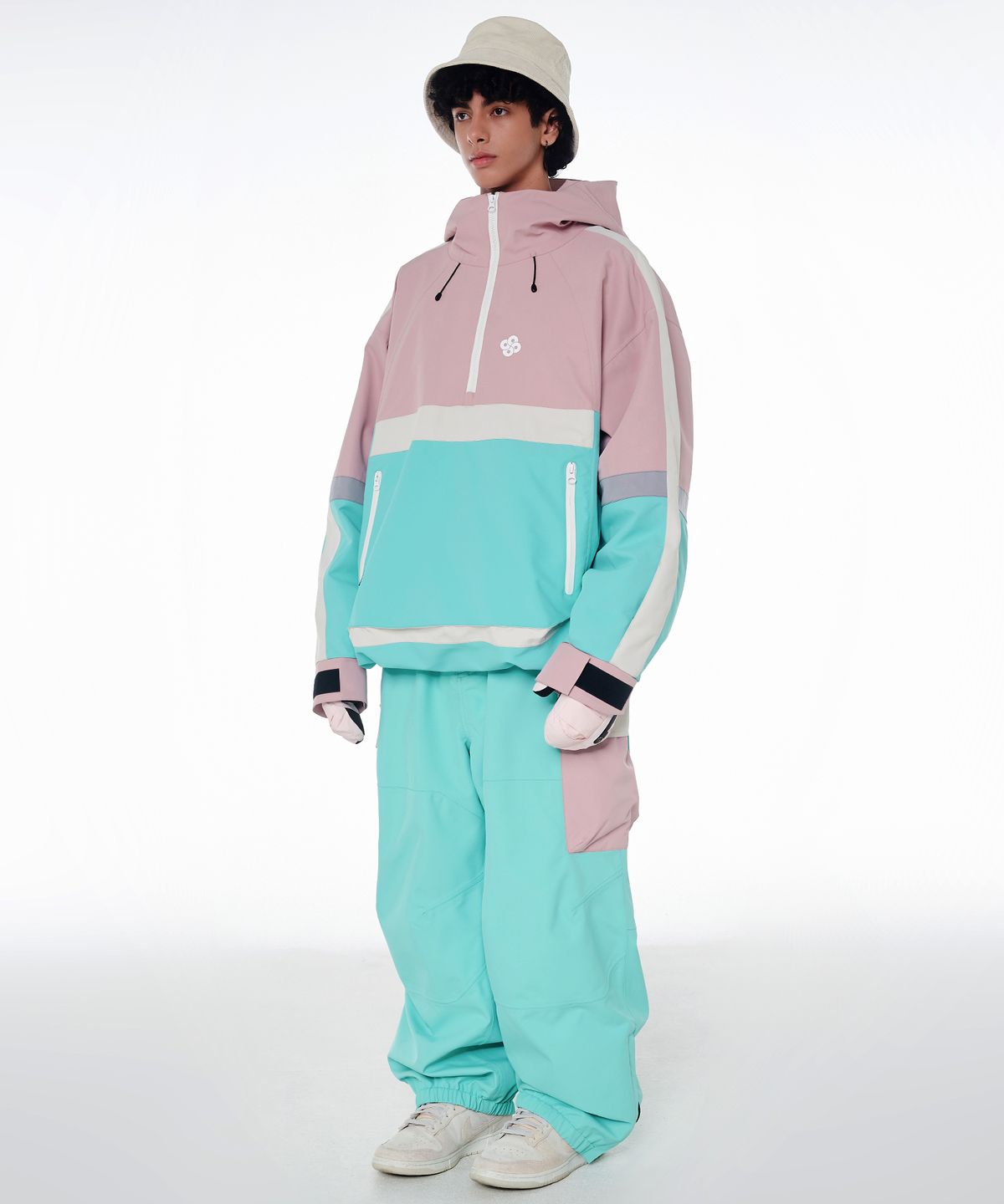 돌아우터웨어(DOLL OUTERWEAR) 2425 벨로 자켓&팬츠 보드복 세트 민트 남녀공용