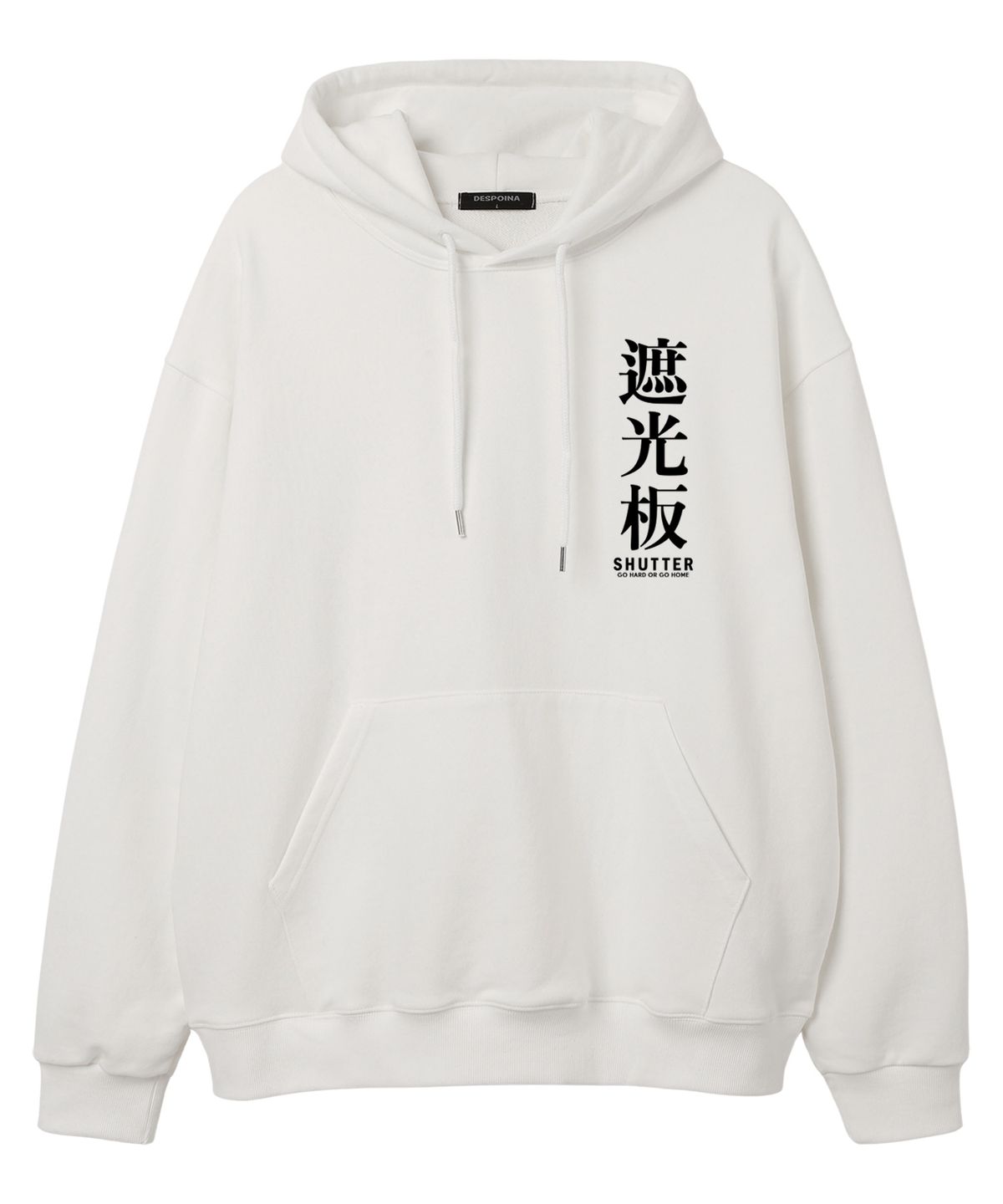 셔터(SHUTTER) TEXT LOGO VER.2  오버핏 후드 (SLS027) 화이트