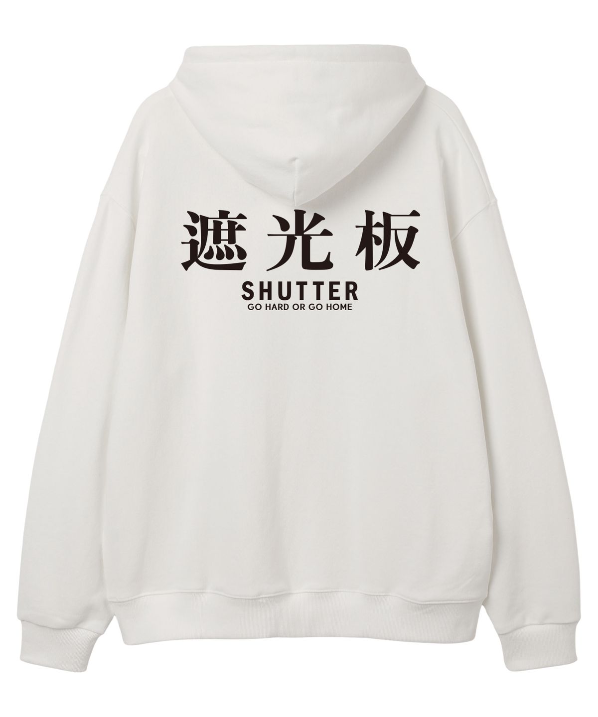 셔터(SHUTTER) TEXT LOGO VER.2  오버핏 후드 (SLS027) 화이트