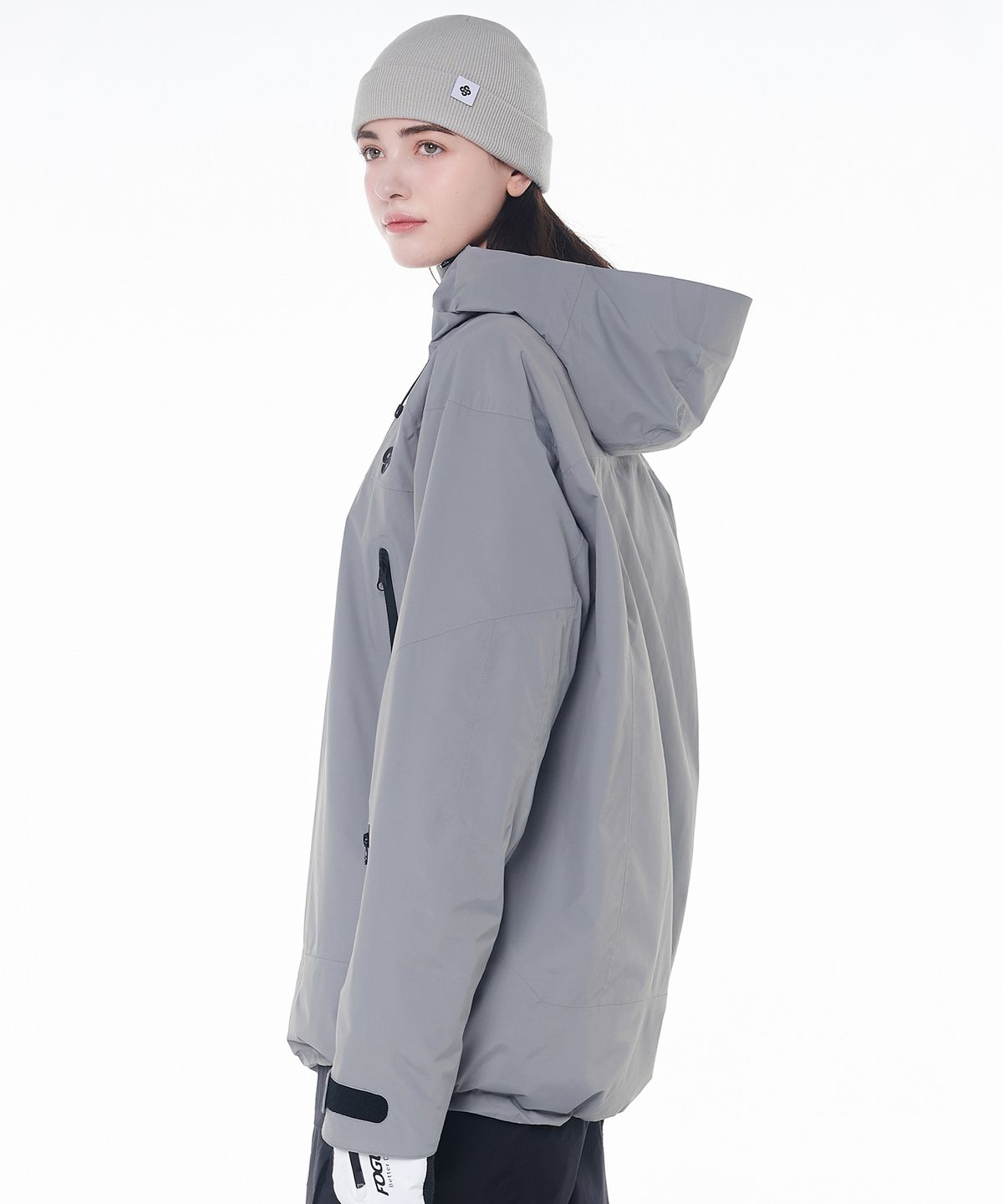 돌아우터웨어(DOLL OUTERWEAR) 2425 리카 보드복 아노락 자켓 그레이 남녀공용