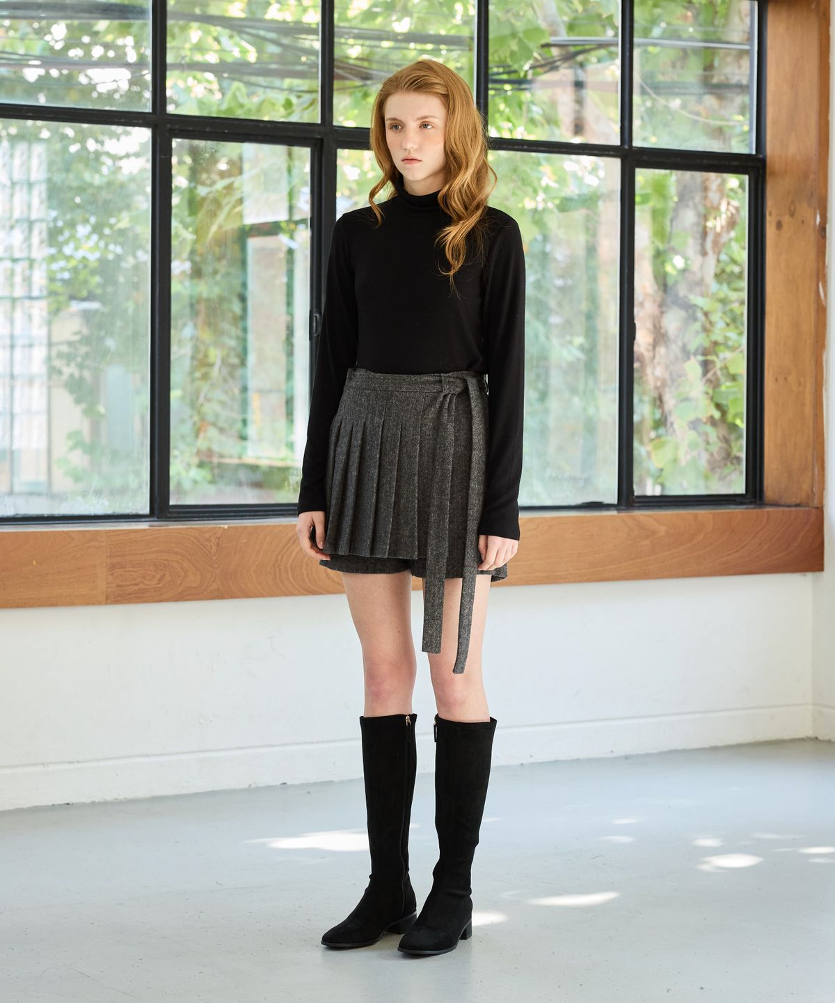아리킴(ARIKIM) CLASSIC WOOL TURTLENECK TOP / BLACK