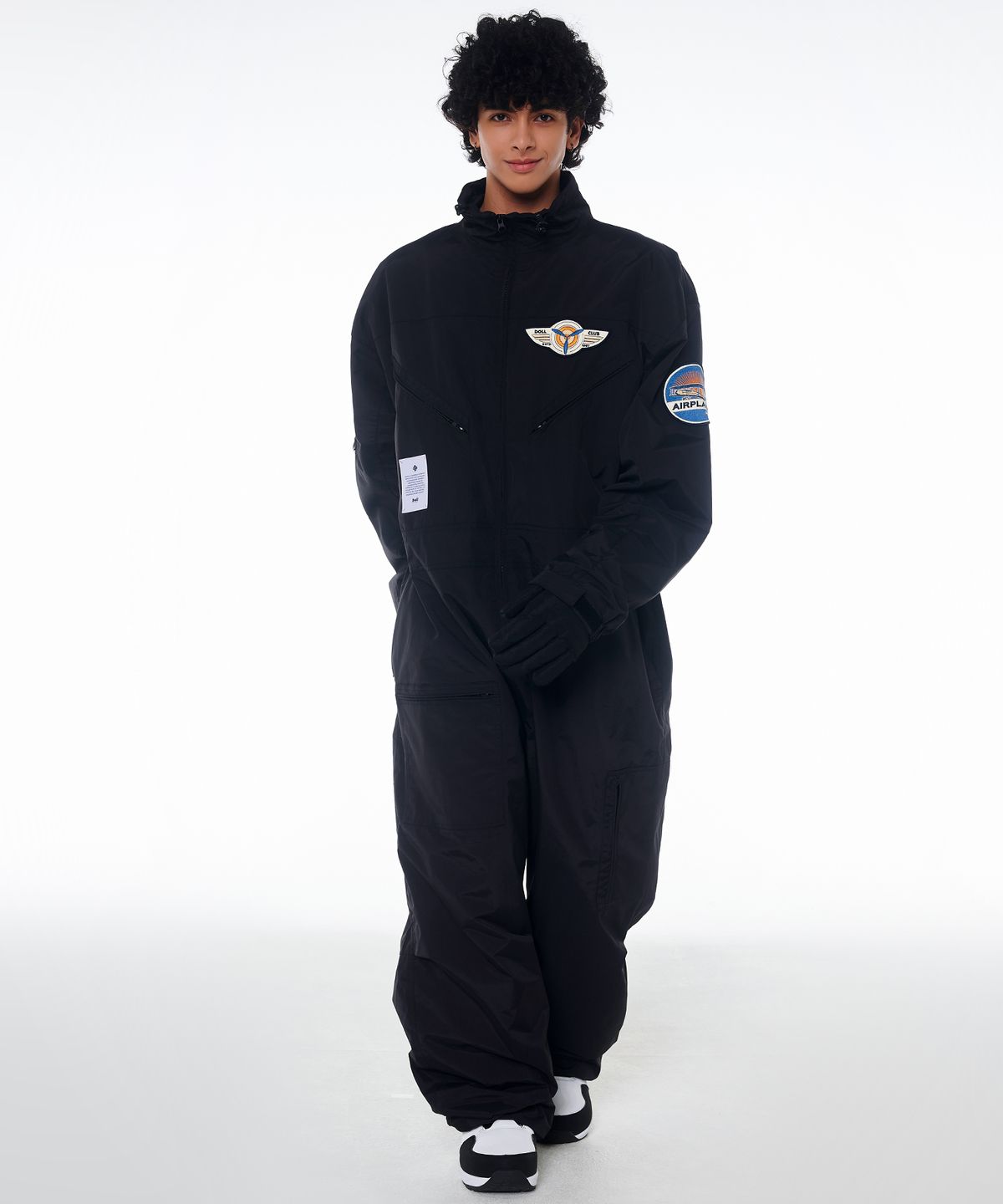 돌아우터웨어(DOLL OUTERWEAR) 2425 볼칸 보드복 워크 점프슈트 블랙 남녀공용