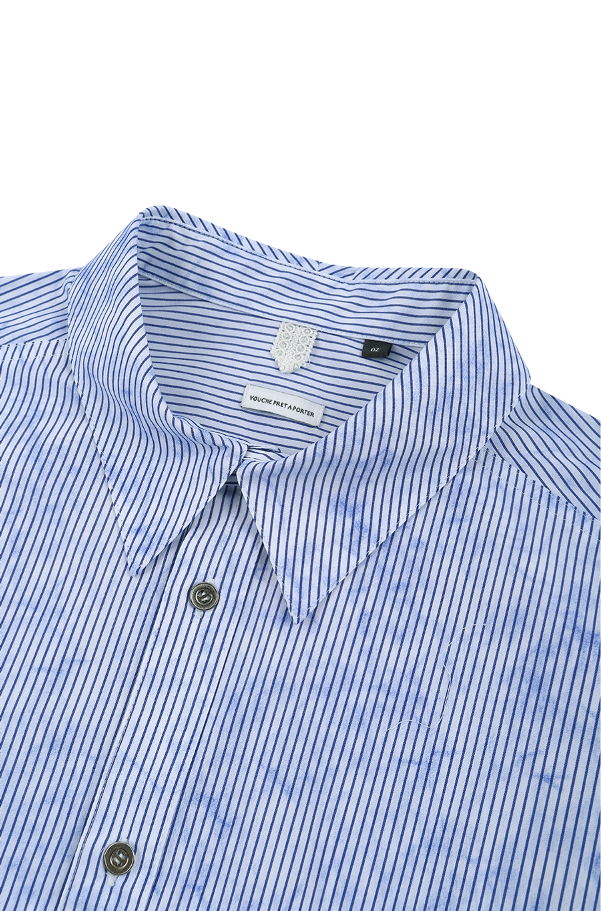 유체 프레타 포르테(YOUCHE PRET A PORTER) AR STRIPED SUN-GRIB SHIRTS Skyblue