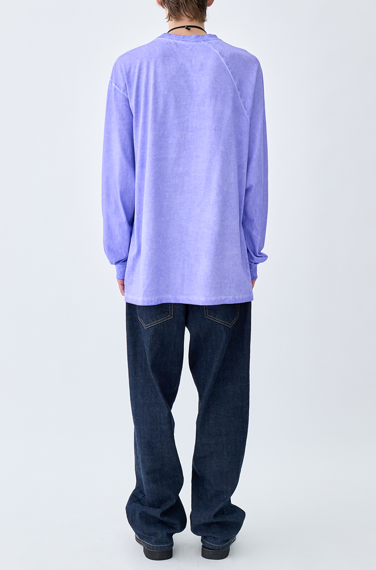 유체 프레타 포르테(YOUCHE PRET A PORTER) AR ASYMMETRY LONG SLEEVE TEE Washed Violet