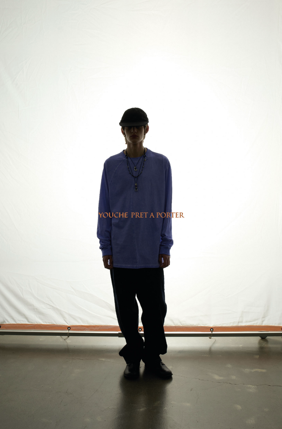 유체 프레타 포르테(YOUCHE PRET A PORTER) AR ASYMMETRY LONG SLEEVE TEE Washed Violet