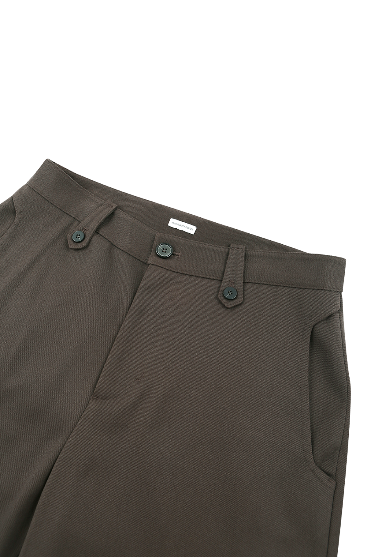 유체 프레타 포르테(YOUCHE PRET A PORTER) AR CURVED SEAM TROUSER Brown
