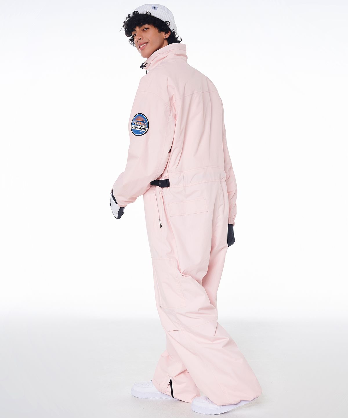 돌아우터웨어(DOLL OUTERWEAR) 2425 볼칸 보드복 워크 점프슈트 베이비 핑크 남녀공용