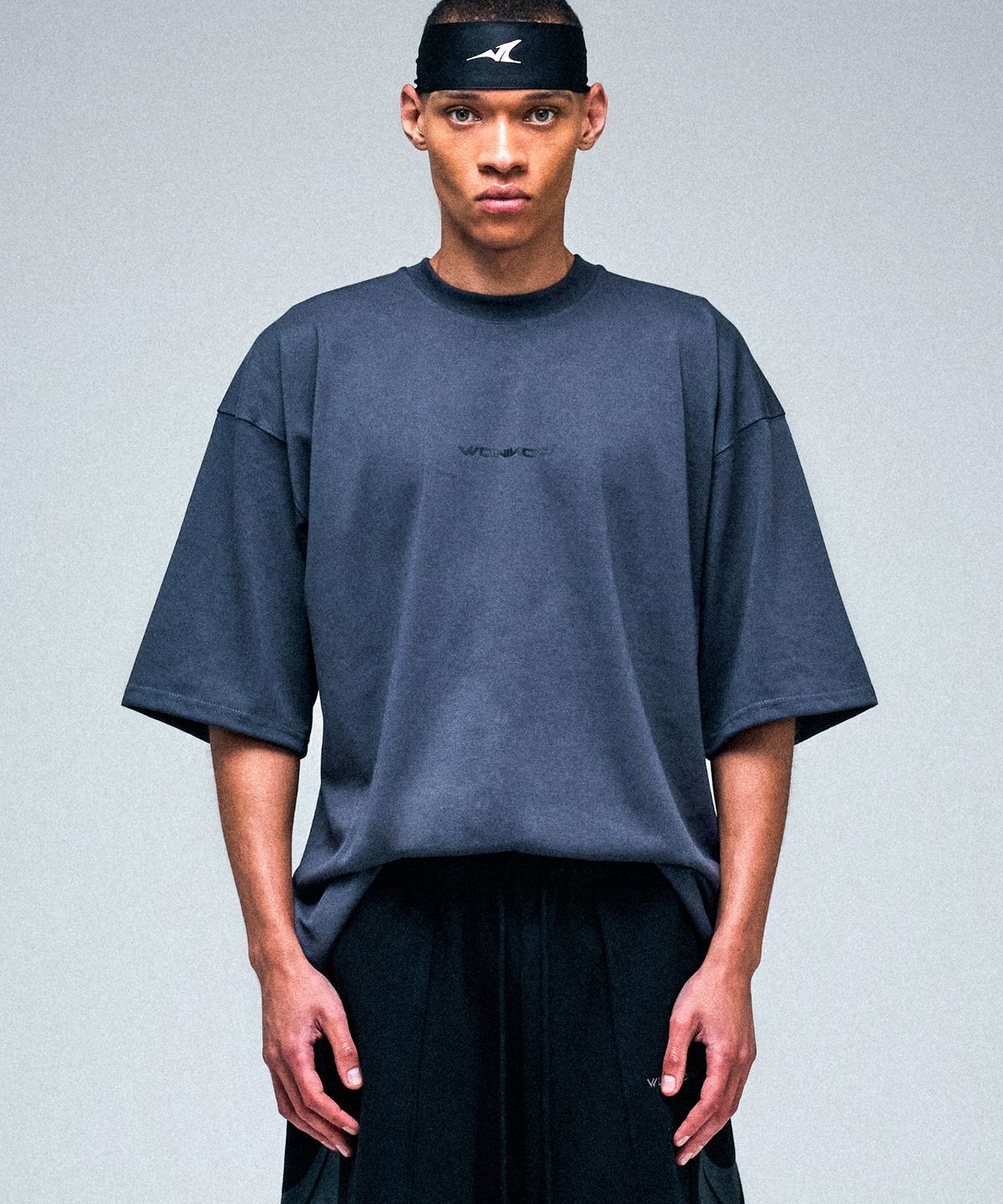 원나우(WONINOW) WONINOW Over fit T-Shirt_CHARCOAL