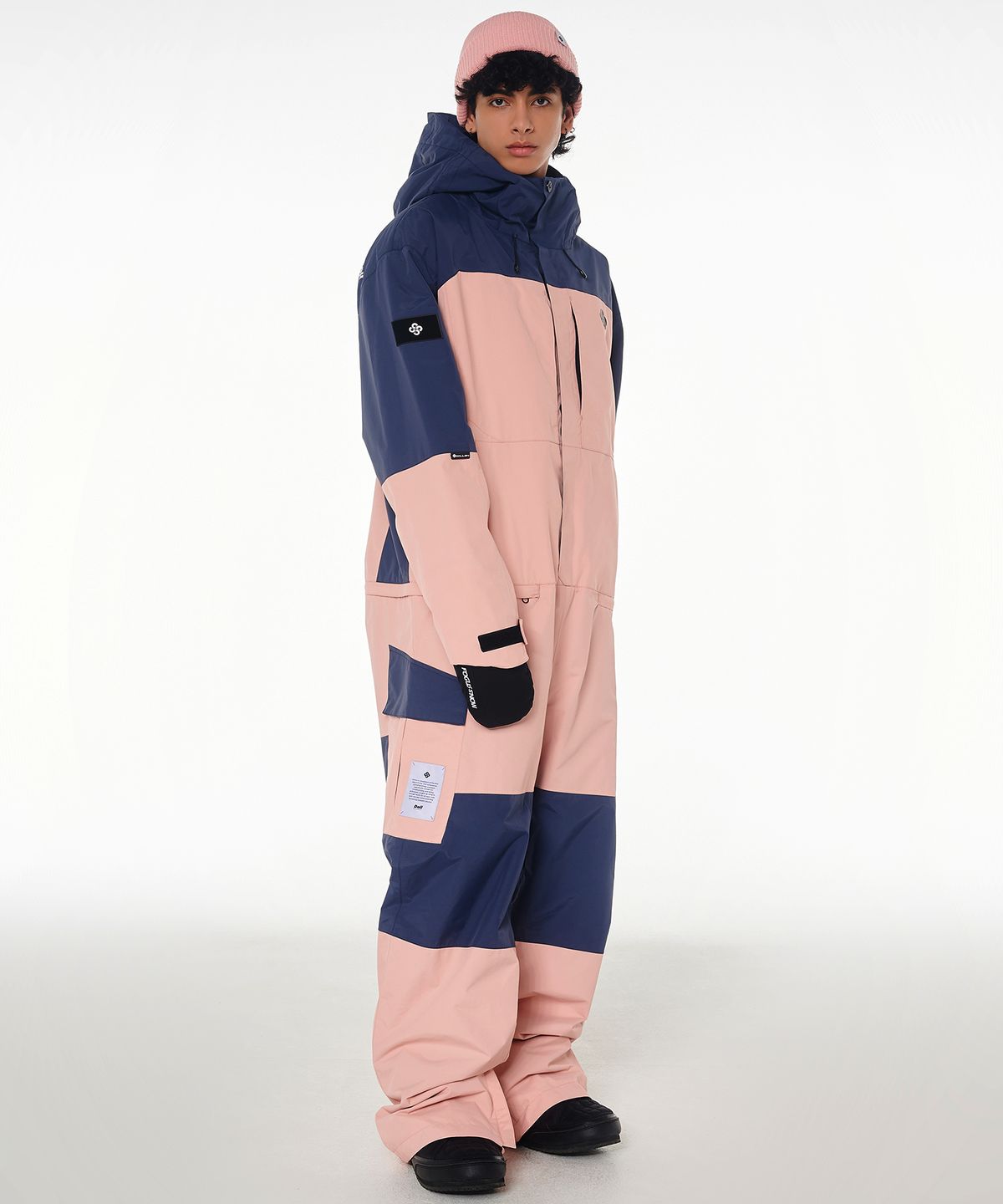 돌아우터웨어(DOLL OUTERWEAR) 2425 리브레 보드복 점프슈트 핑크 남녀공용