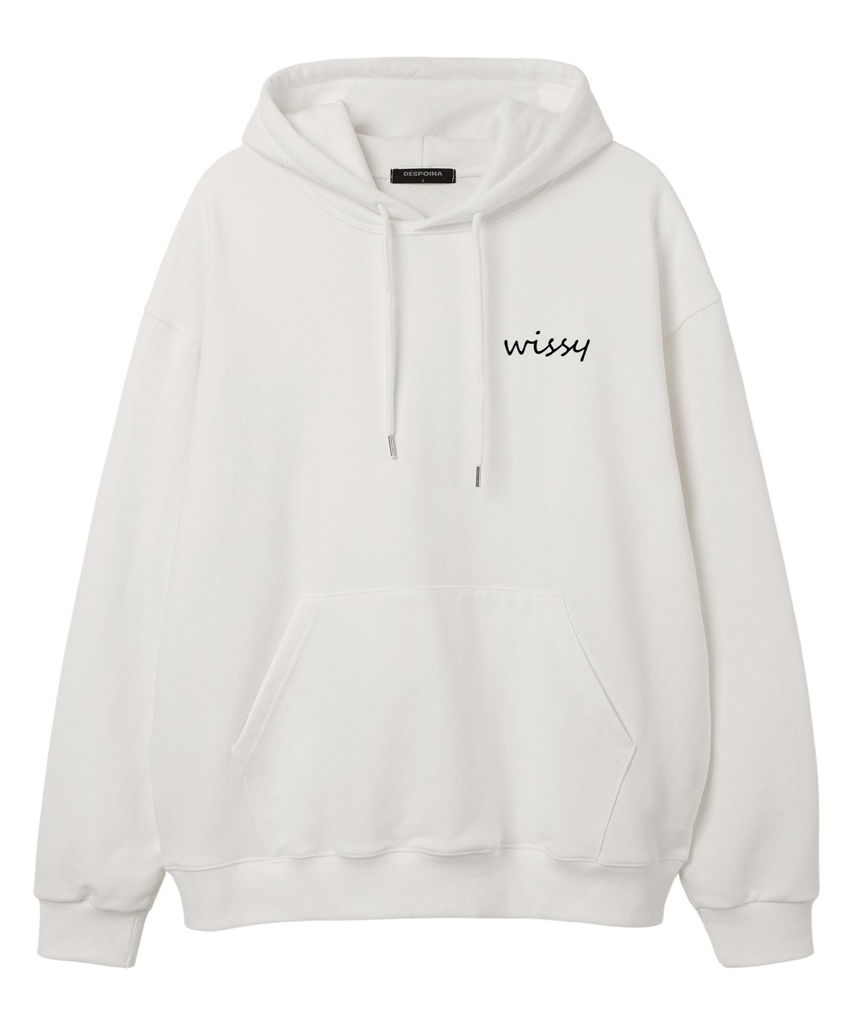 위씨(WISSY) BASIC LOGO 오버핏 후드 (WLS016) 화이트