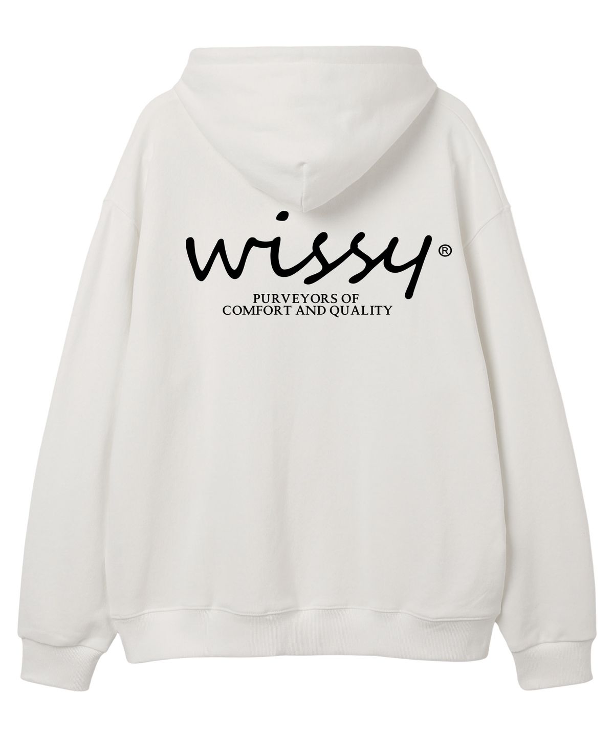위씨(WISSY) BASIC LOGO 오버핏 후드 (WLS016) 화이트
