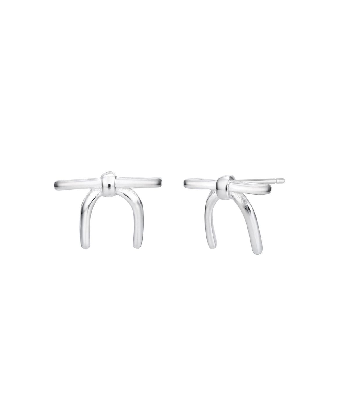 릴리코리(LILYKORI) 925 Silver Flat Ribbon Earrings