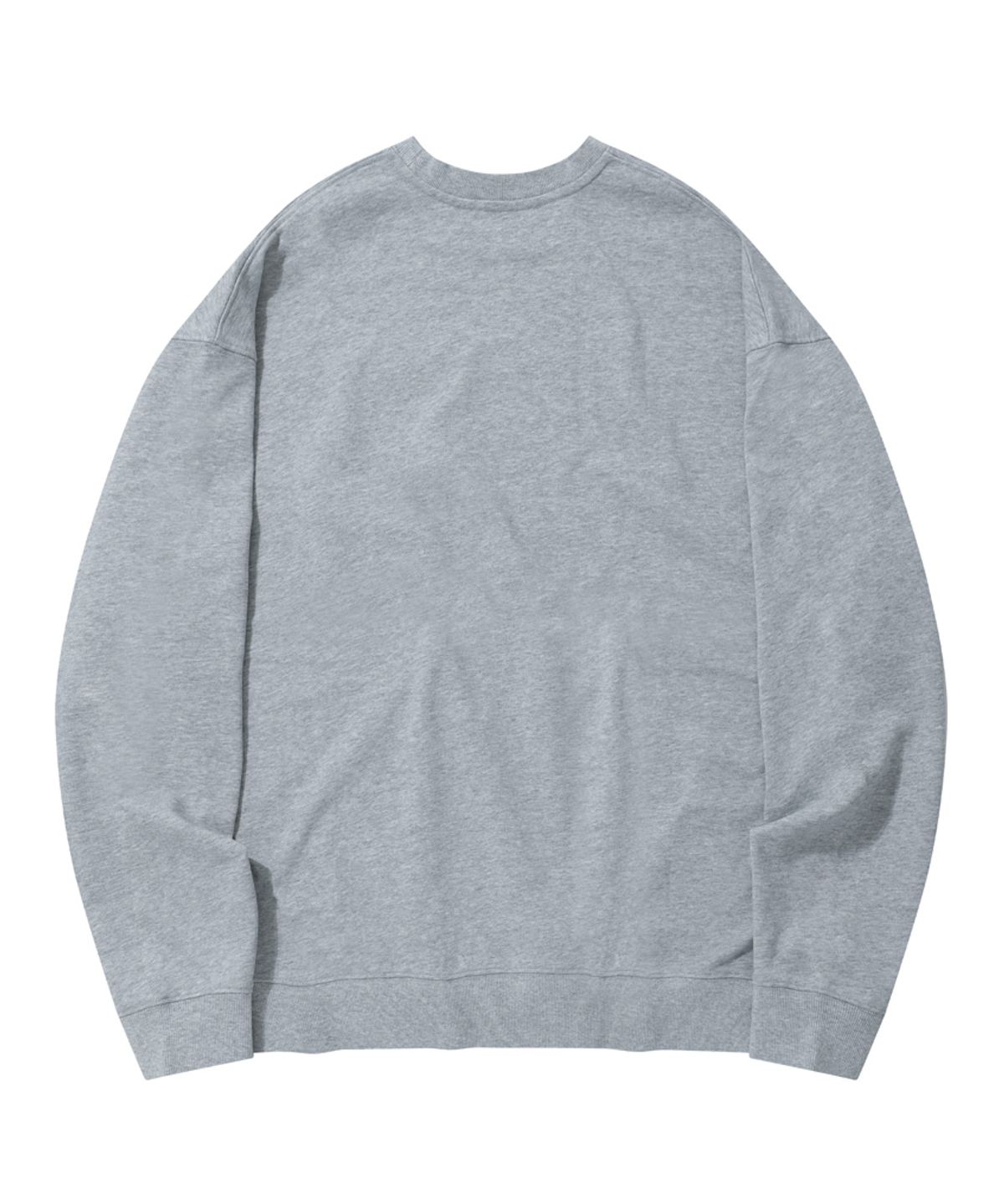 스탠즈(STENDS) [M~4XL] 올데이 세미 오버 맨투맨_그레이