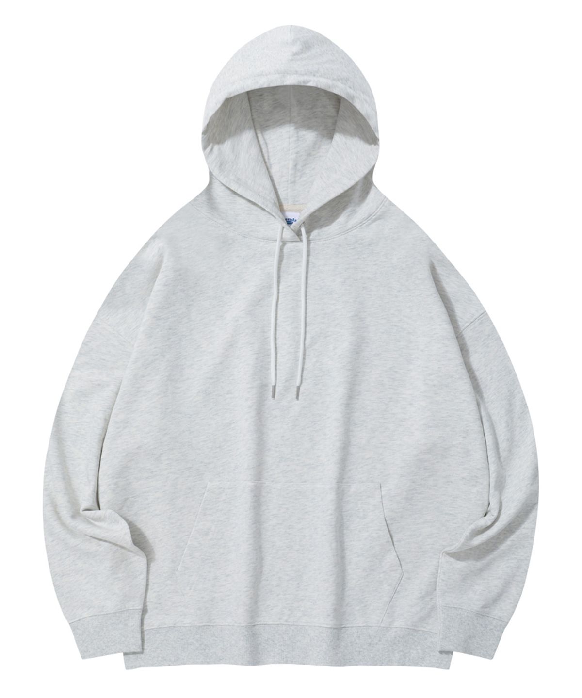 스탠즈(STENDS) [M~4XL] 올데이 세미 오버 후디_멜란지 그레이