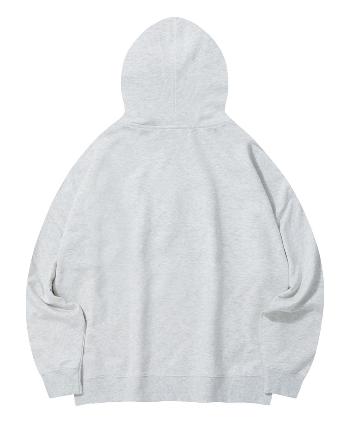 스탠즈(STENDS) [M~4XL] 올데이 세미 오버 후디_멜란지 그레이