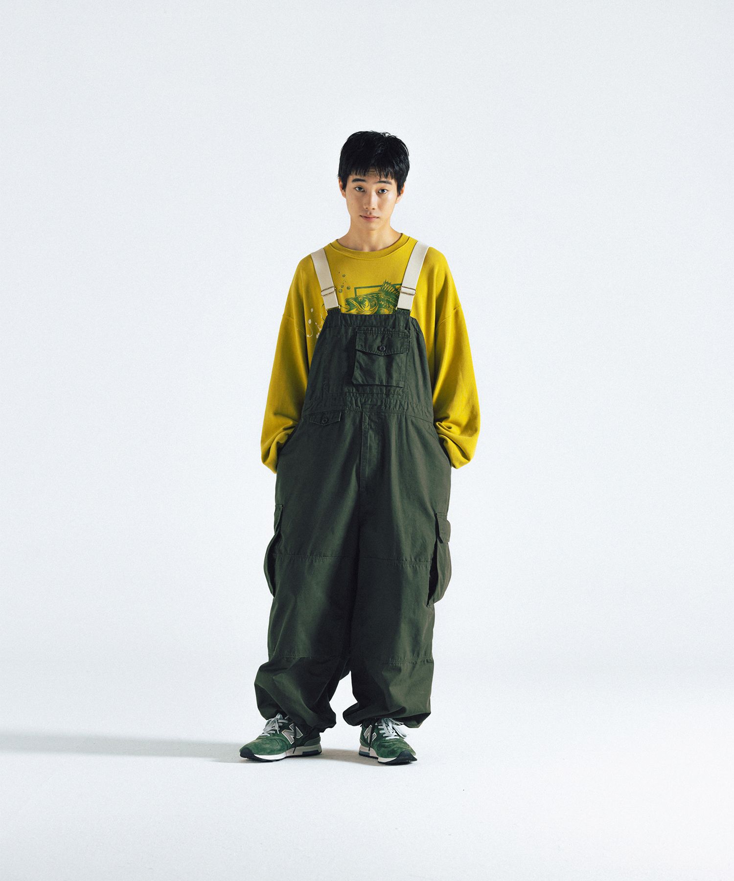 新品アングランAnglan Backsatin Work Wide Overal 앵글런(ANGLAN) Backsatin Work Wide Overall - Khaki - 사이즈 & 후기