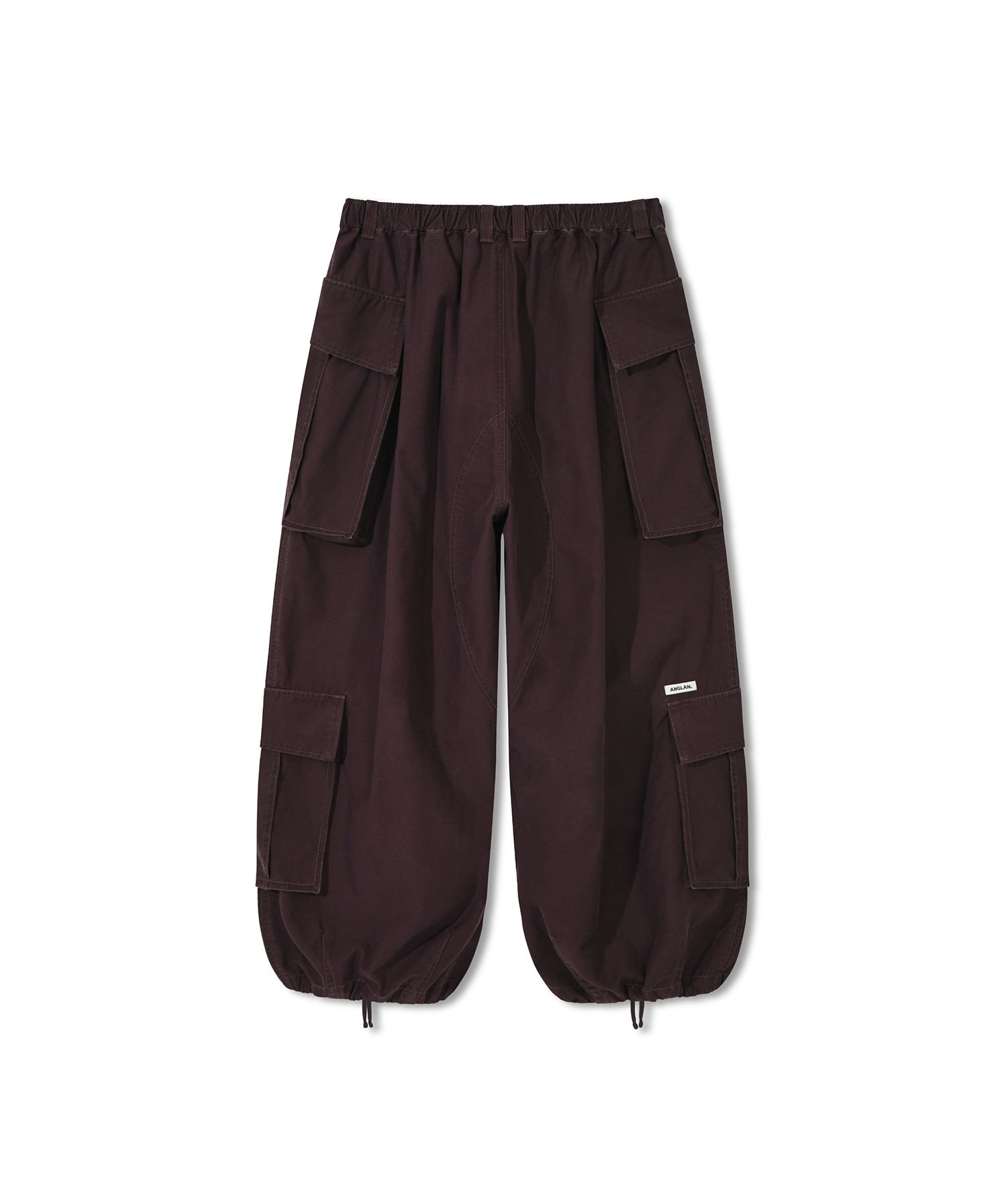 MUSINSA公式 | ANGLAN Double Jungle Cargo Balloon Pants - Dark Purple
