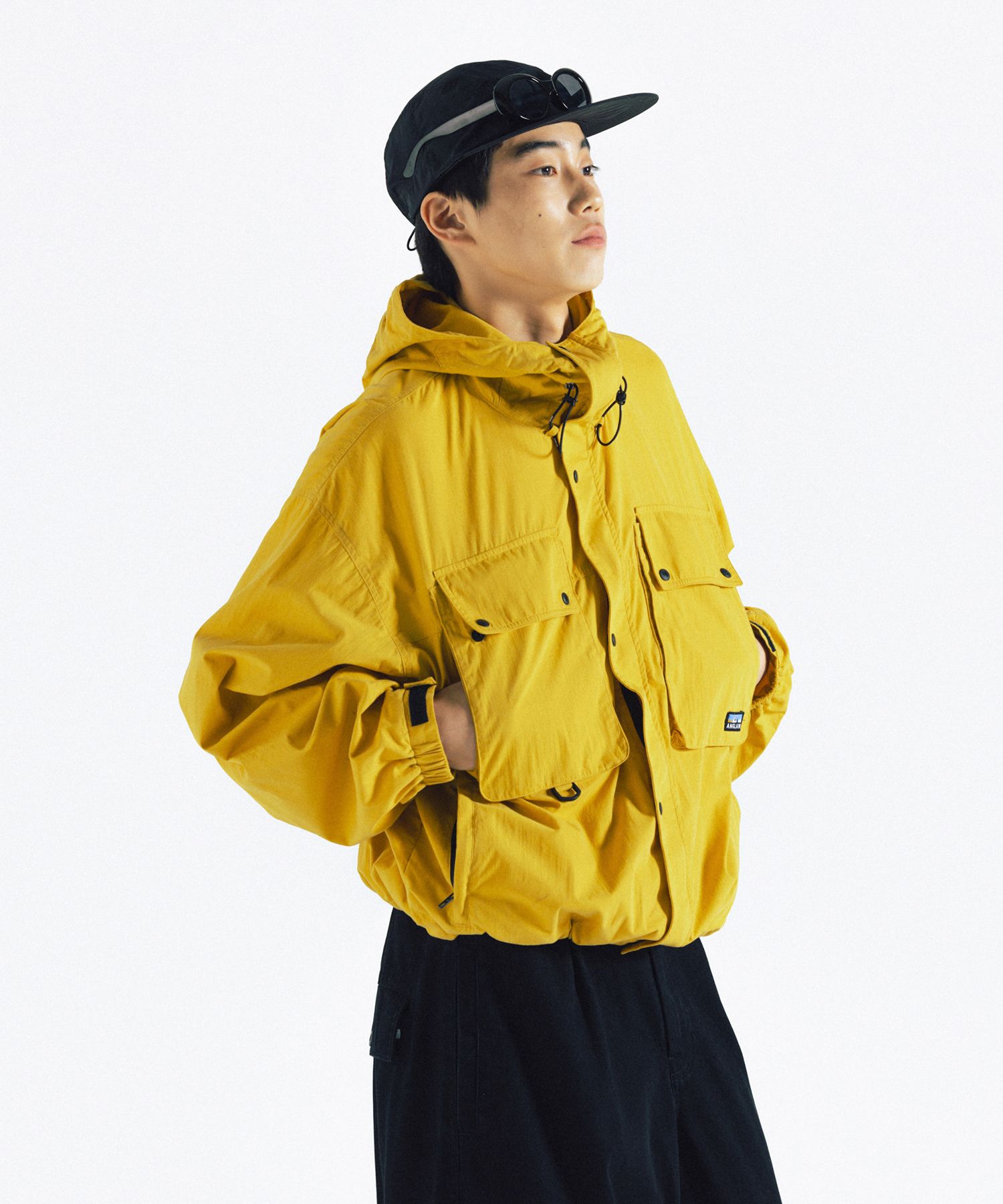 【ANGLAN】24FW★ [AG] Explorer Pocket Hooded Jacket AG] Explorer Pocket Hooded Jacket - Blue - ANGLAN