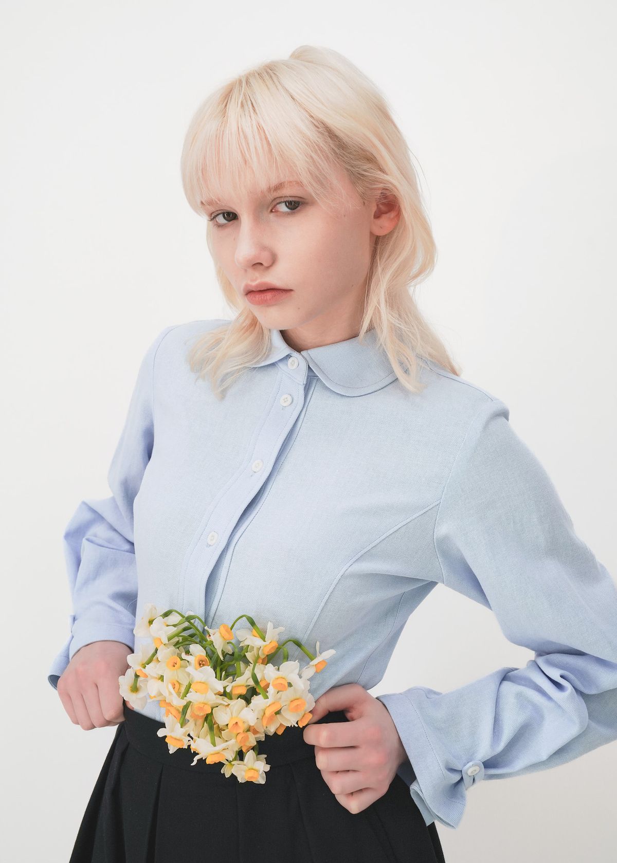 에키에타(EKIETA) Pleasant Shirts 0 in Azure