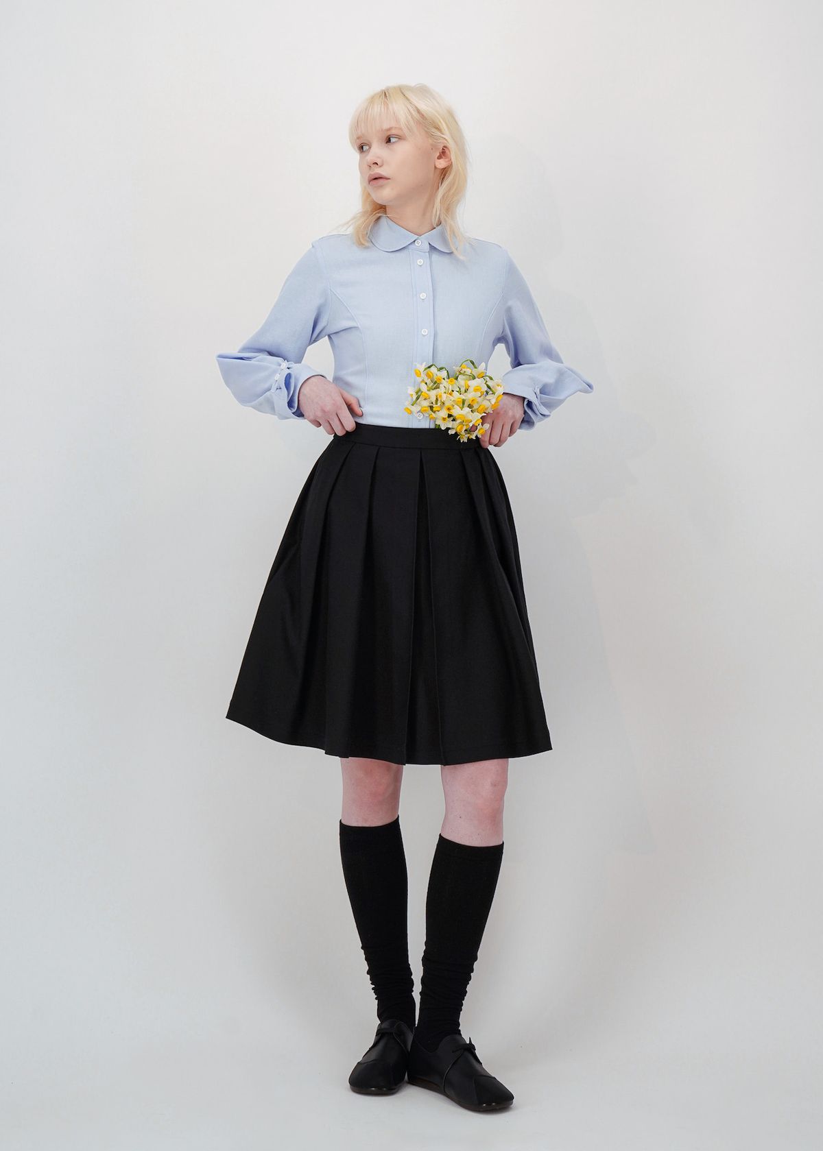 에키에타(EKIETA) Pleasant Shirts 0 in Azure