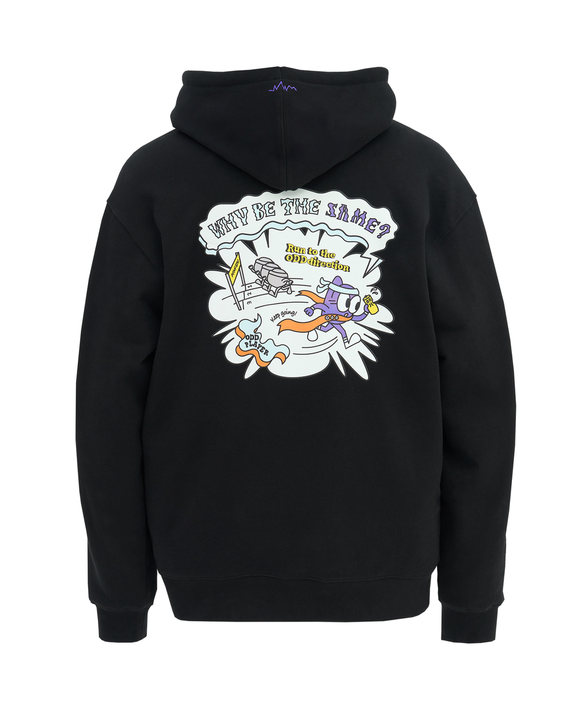 오드삭스(ODDSOCKS) ODD PLAYER WBTS 런 후드티 블랙