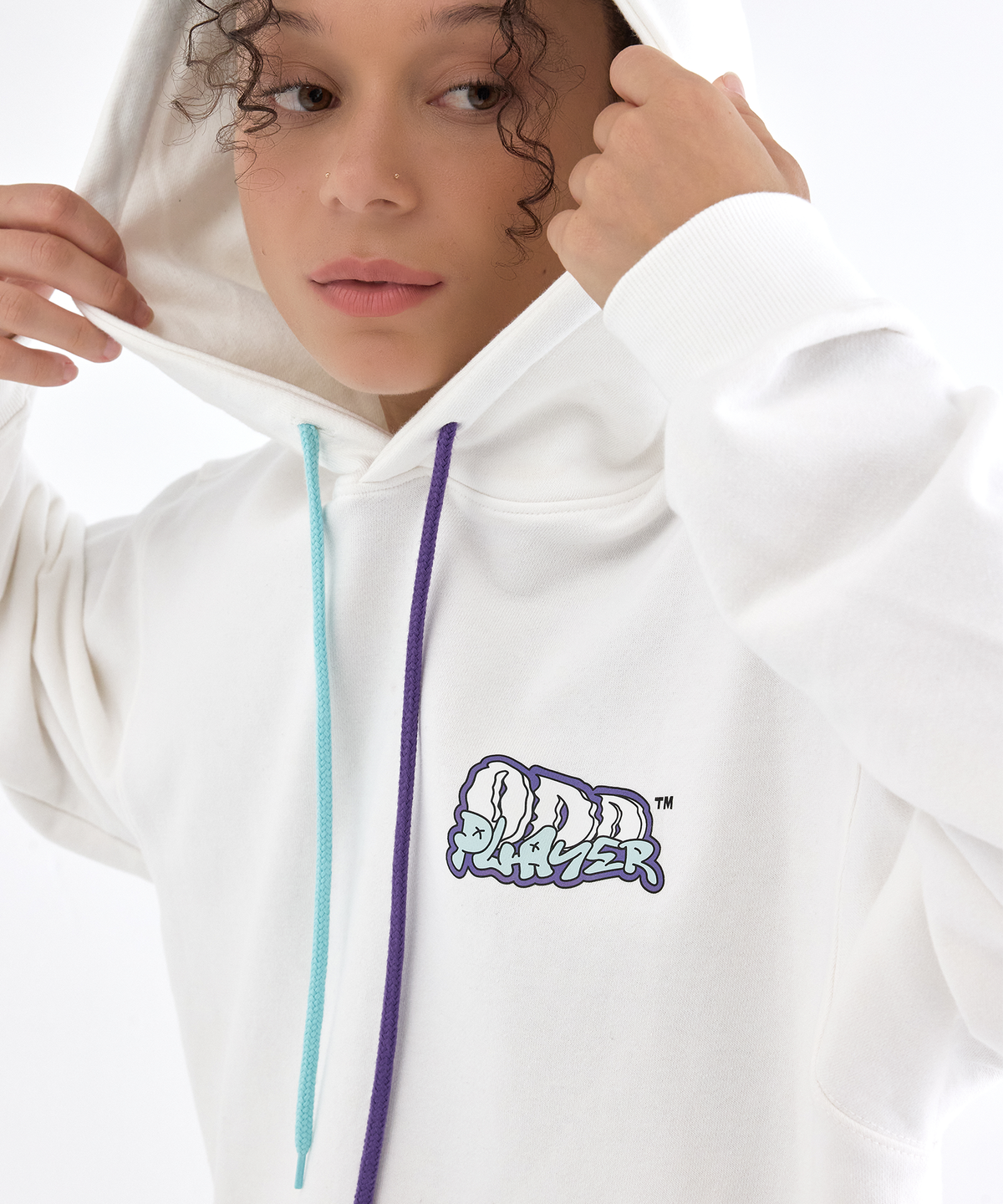 오드삭스(ODDSOCKS) ODD PLAYER WBTS 골프 후드티 아이보리
