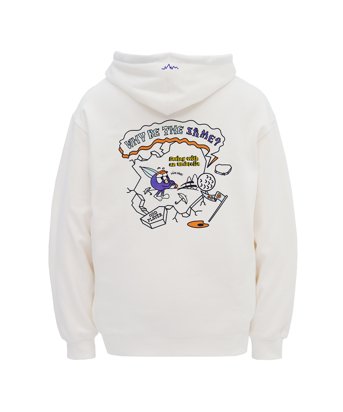 오드삭스(ODDSOCKS) ODD PLAYER WBTS 골프 후드티 아이보리