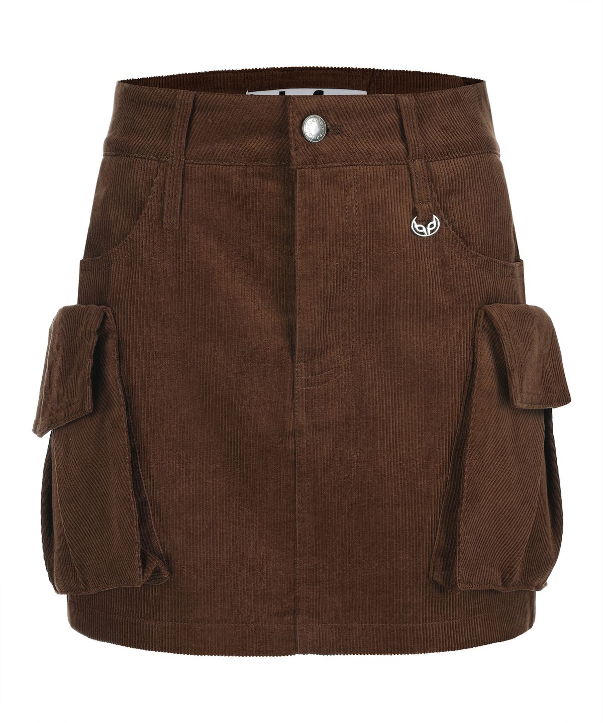 라라폭스(LALAFOX) CORDUROY CARGO MINI SKIRT BROWN BQ4WS004