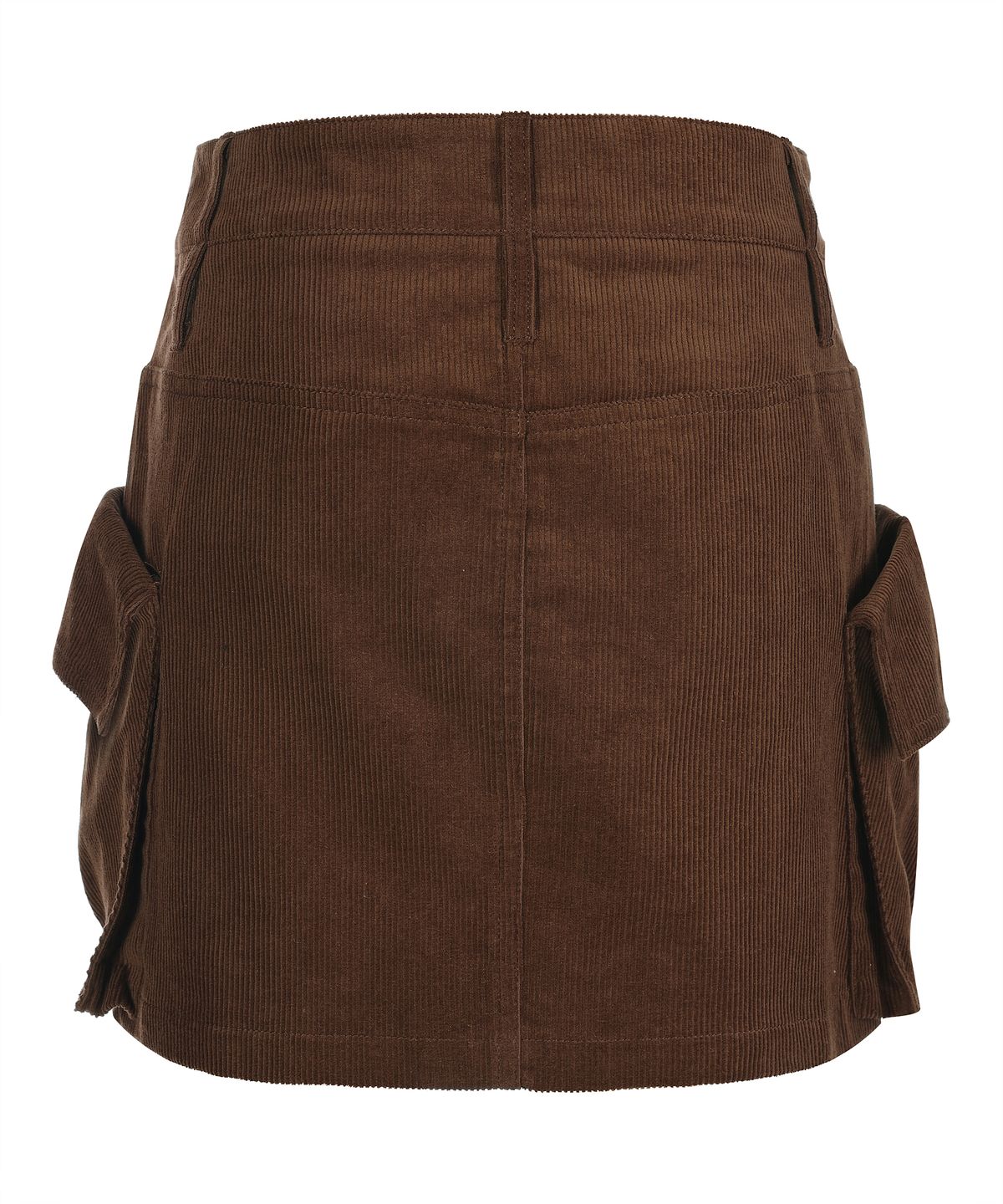 라라폭스(LALAFOX) CORDUROY CARGO MINI SKIRT BROWN BQ4WS004
