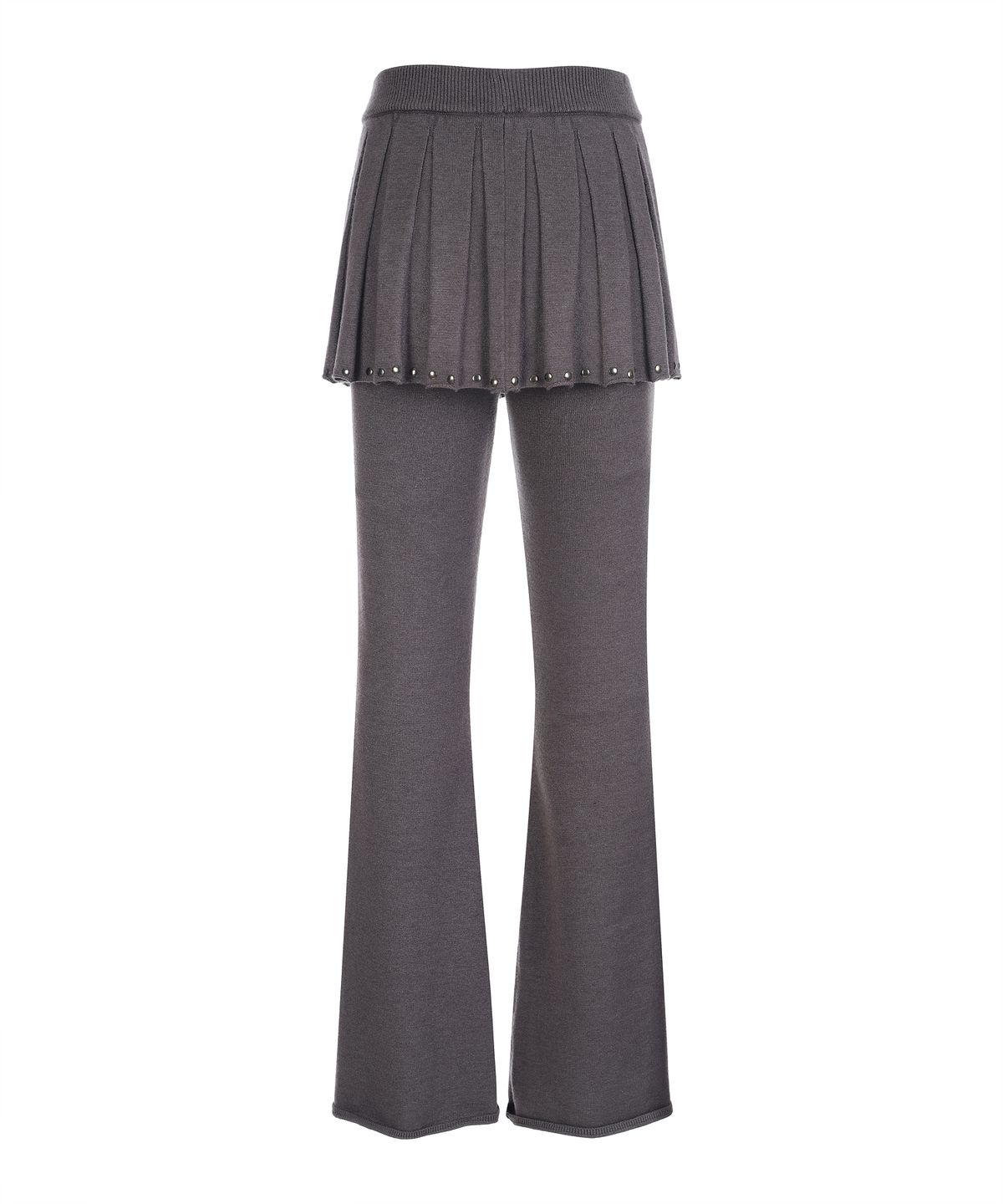 라라폭스(LALAFOX) KNIT BOOTCUT SKIRT PANTS CHARCOAL BQ4KP001