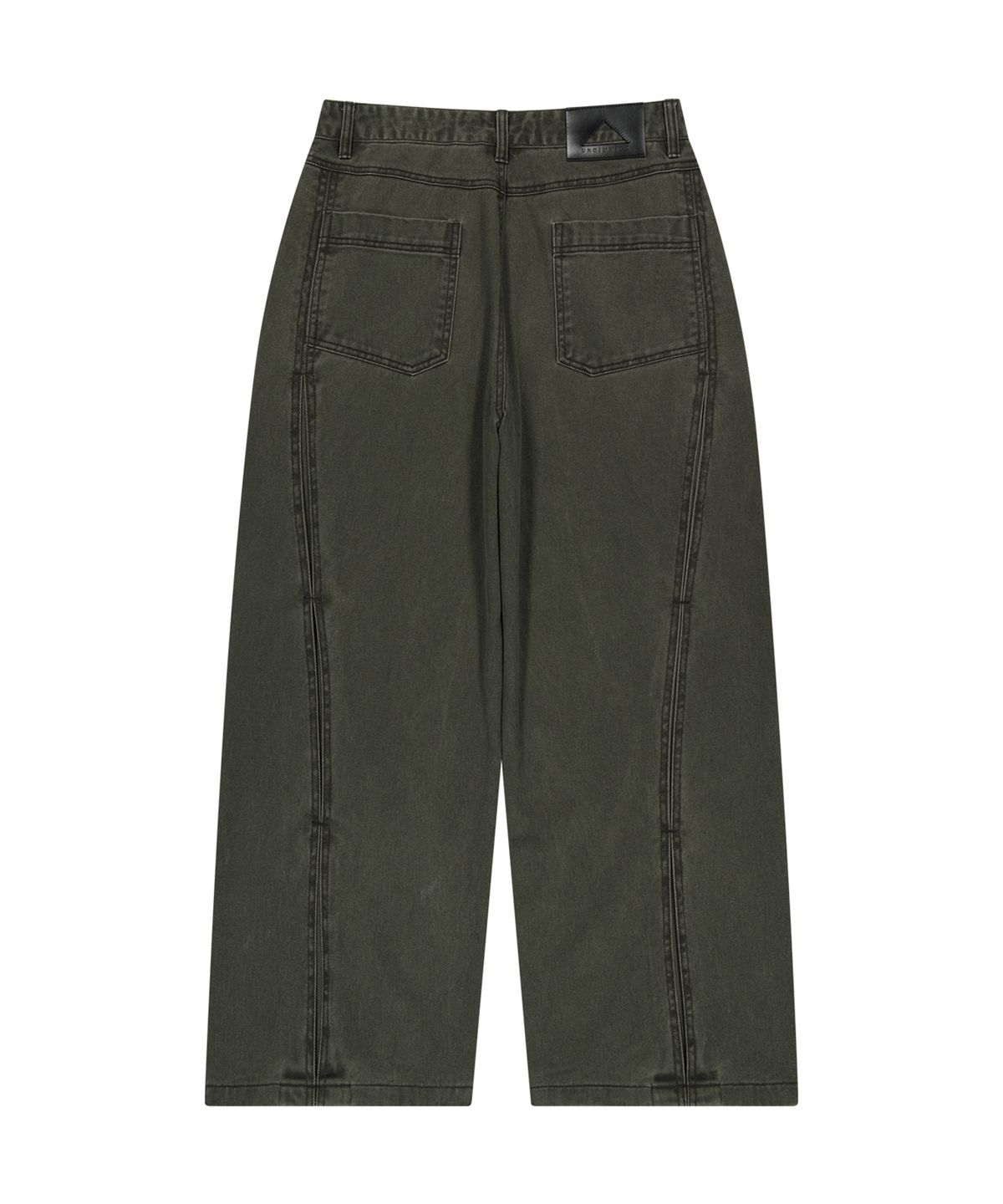 언지미크(UNGIMMICK) WAVE TUCK WASHED HEAVY PANTS (KHAKI)
