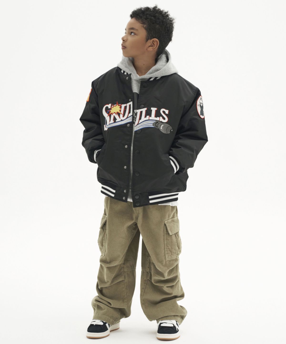 테이크이지 키즈(TAKEASY KIDS) 코듀로이 카고 팬츠 (올리브)