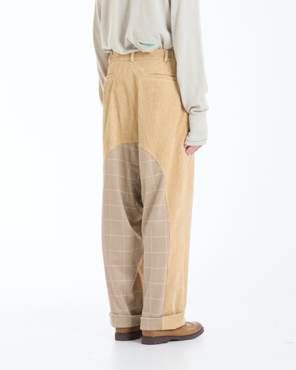 와이쏘씨리얼즈(WHYSOCEREALZ) Wide Baggie Trousers (mustard coduroy)