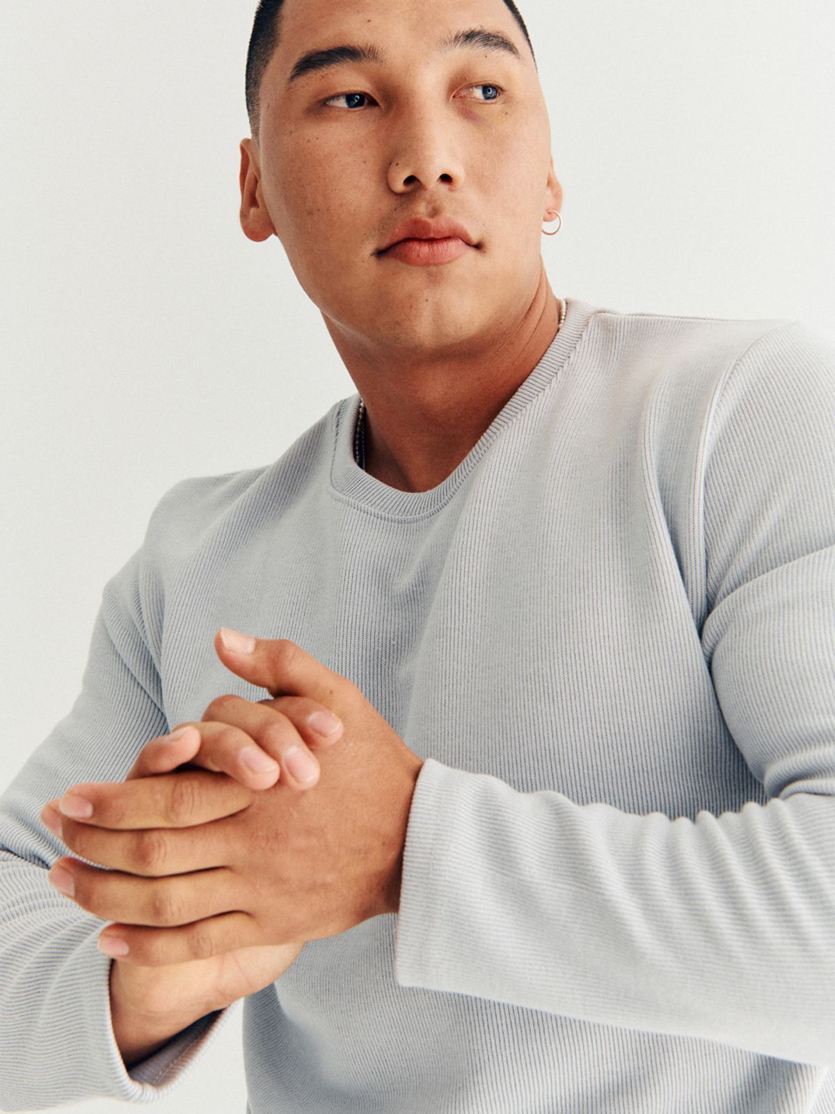 고저(GOZER) SAKA LONG SLEEVES_WASHED GREY
