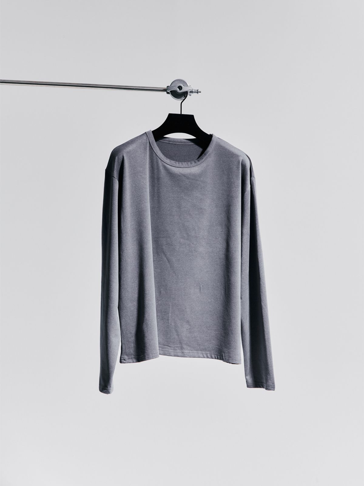 고저(GOZER) UNDER BOODLE ROUND LONG SLEEVES_GREY