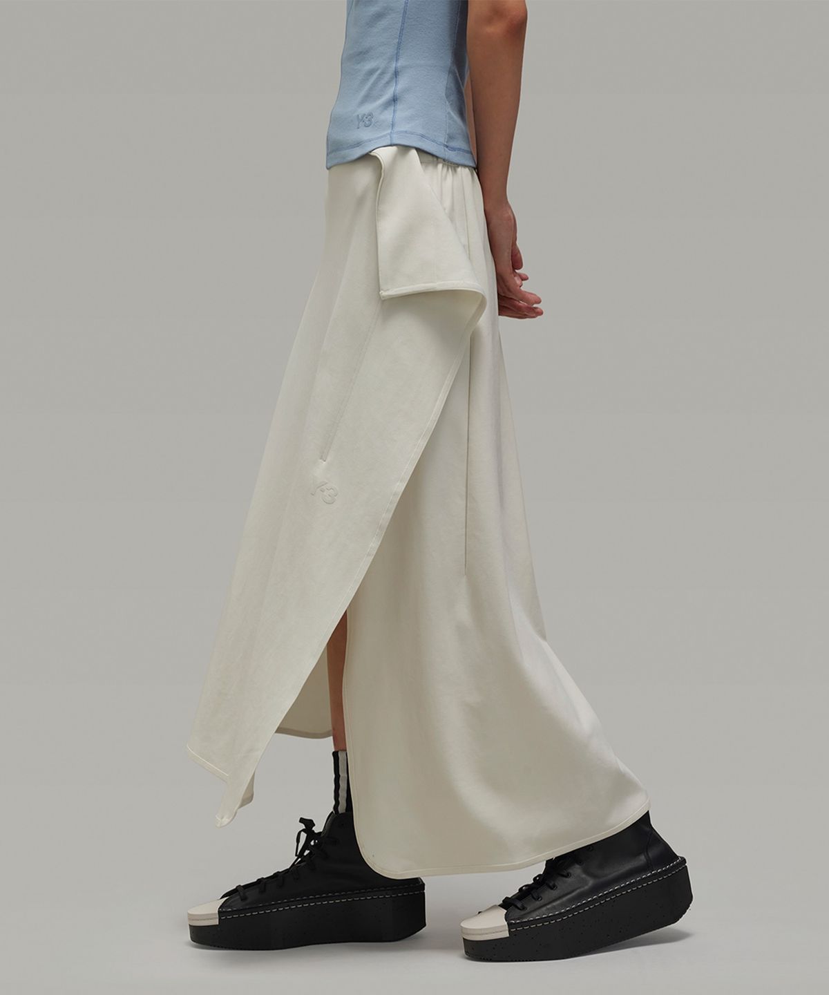와이쓰리(Y-3) (W) 트랙 스커트 라이트그레이 TRACK SKIRT ORBGRY